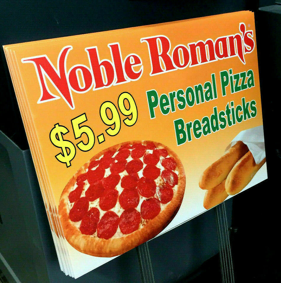 18 x 24 Yard Signs - Custom Design - Full Color - 2 Sided - Stakes Optional