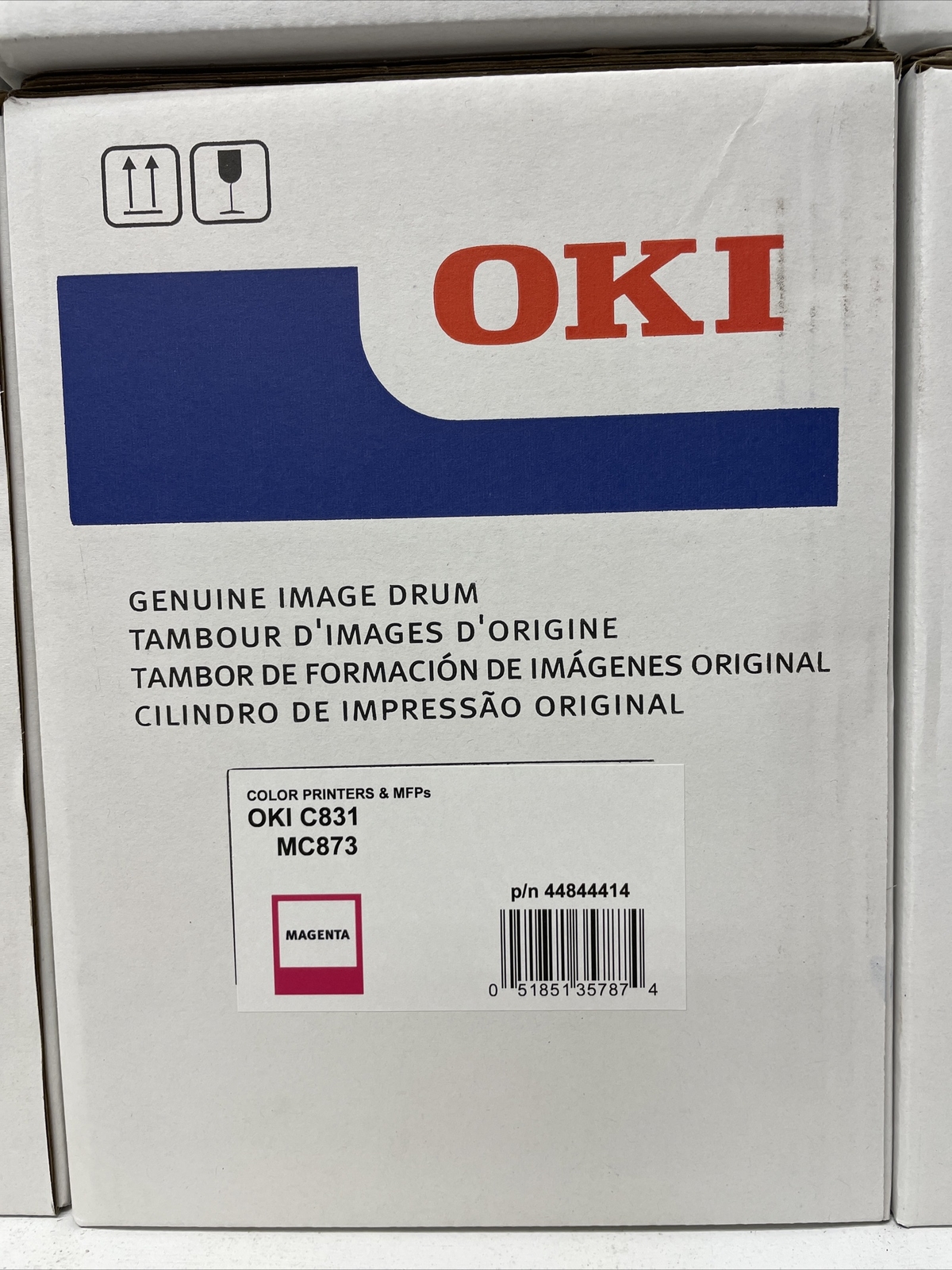 Okidata C831 Magenta Imaging Drum  44844414 Genuine OEM OKI