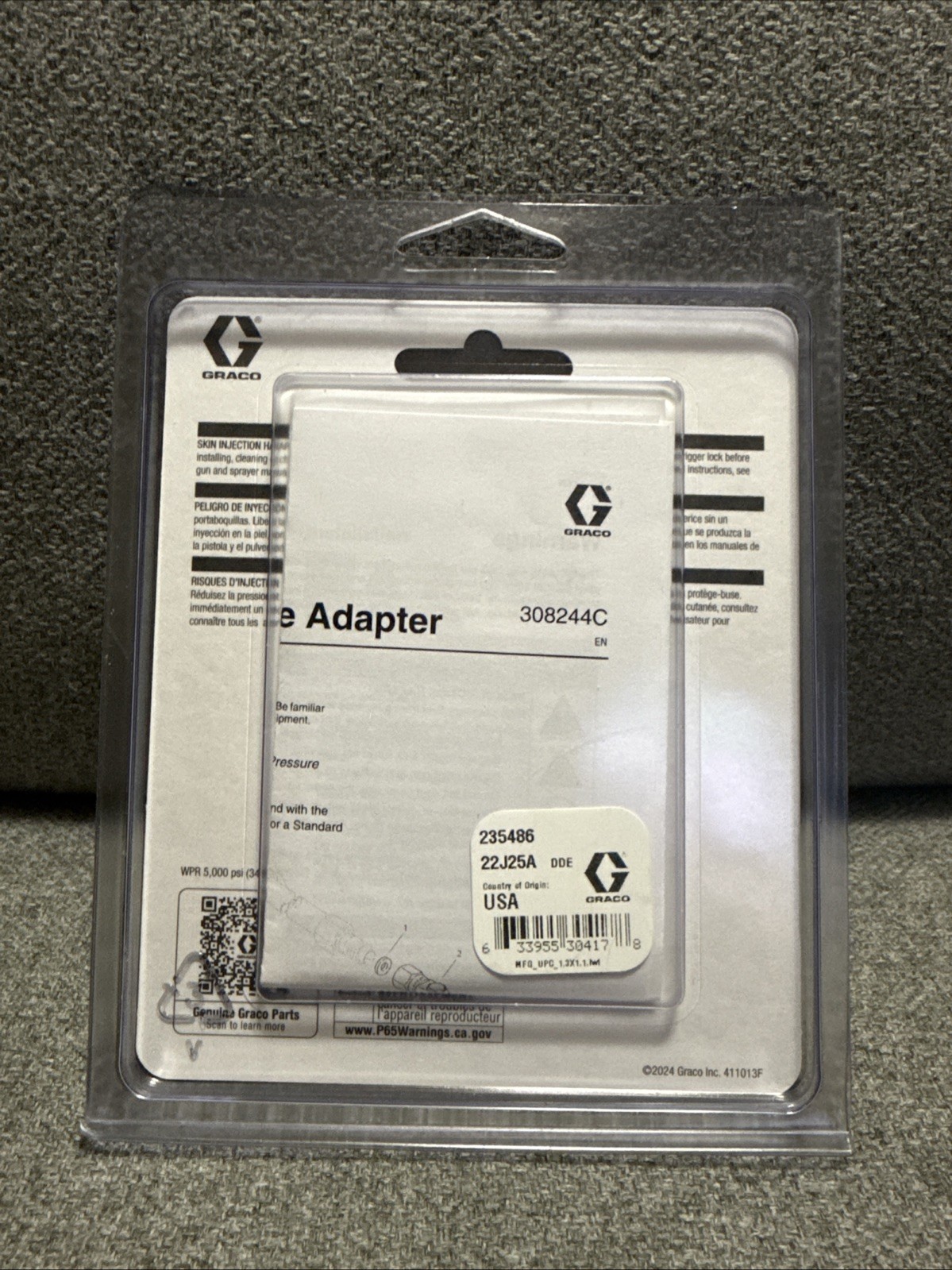 Brand New Graco 180 Degree Swivel Adapter 235486