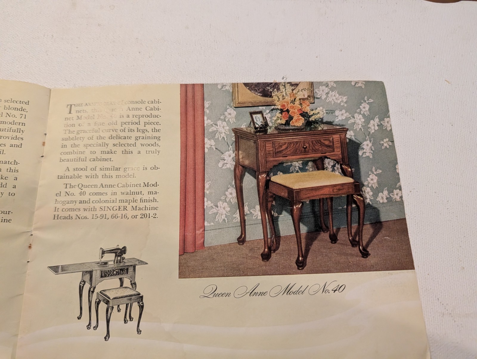 Vintage Singer Electric Sewing Machines Models Catalog Brochure Featherweight