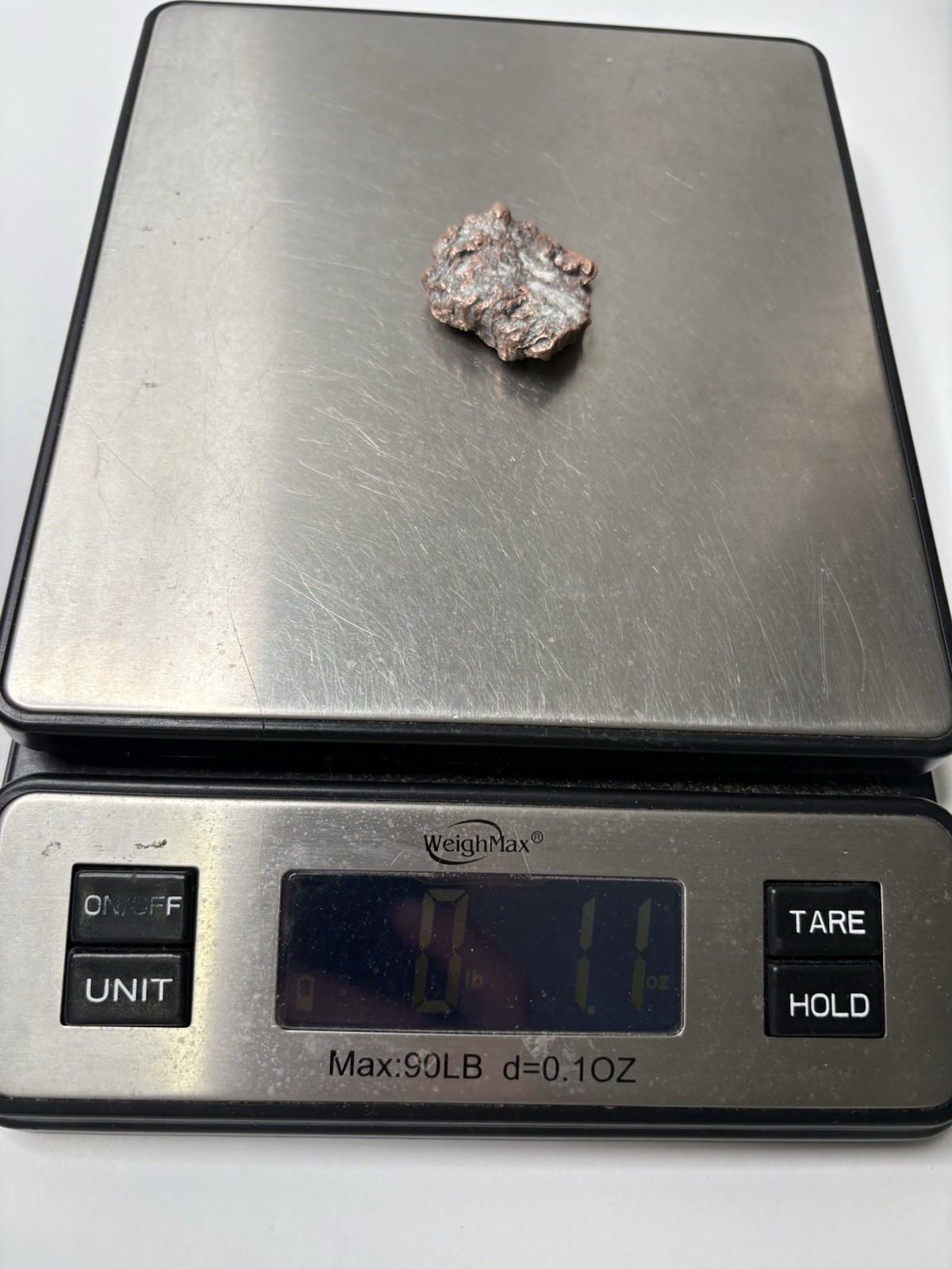 Pure Copper Rock Nugget Native Mineral Display Jewelry Specimen Upper Michigan