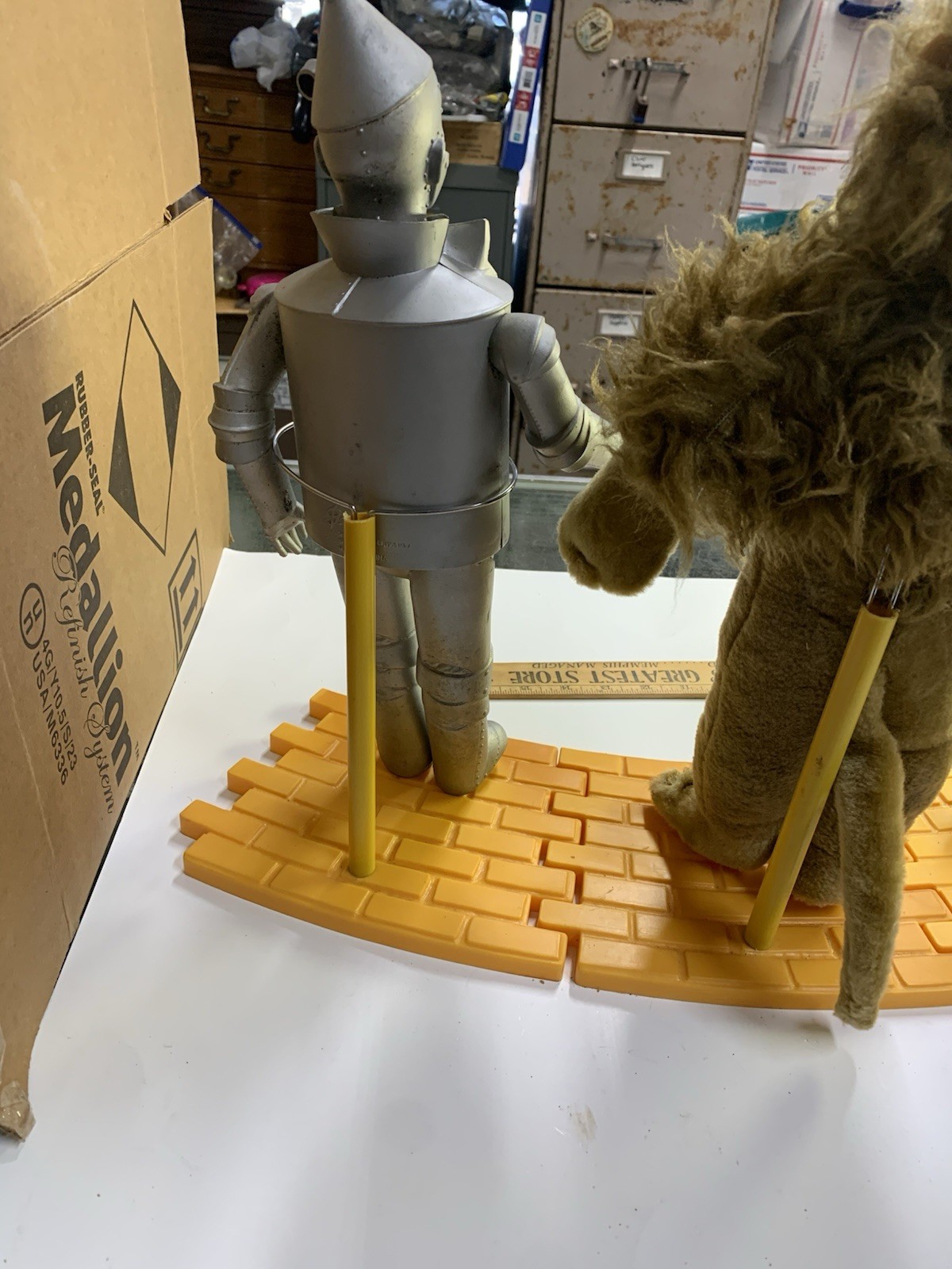 4 Wizard of Oz dolls 1987 14" Dorothy Lion Tin man Scarecrow Hamilton Gifts