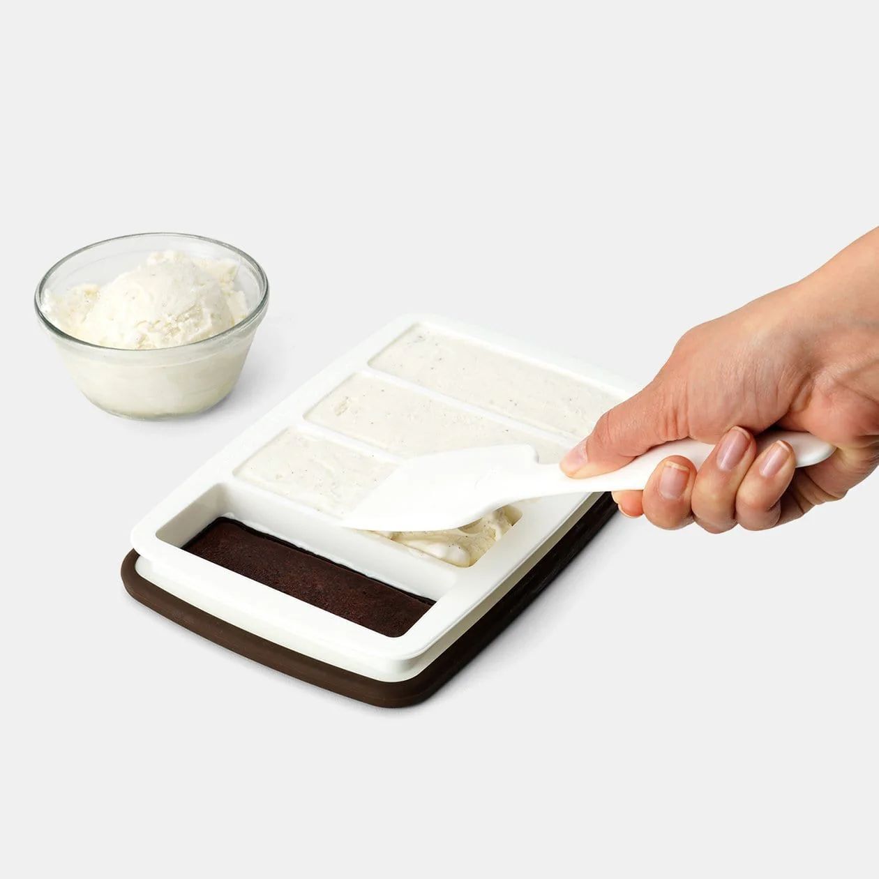 Chef'n Sweet Spot Ice Cream Sandwich Maker, Set of 2, Brown