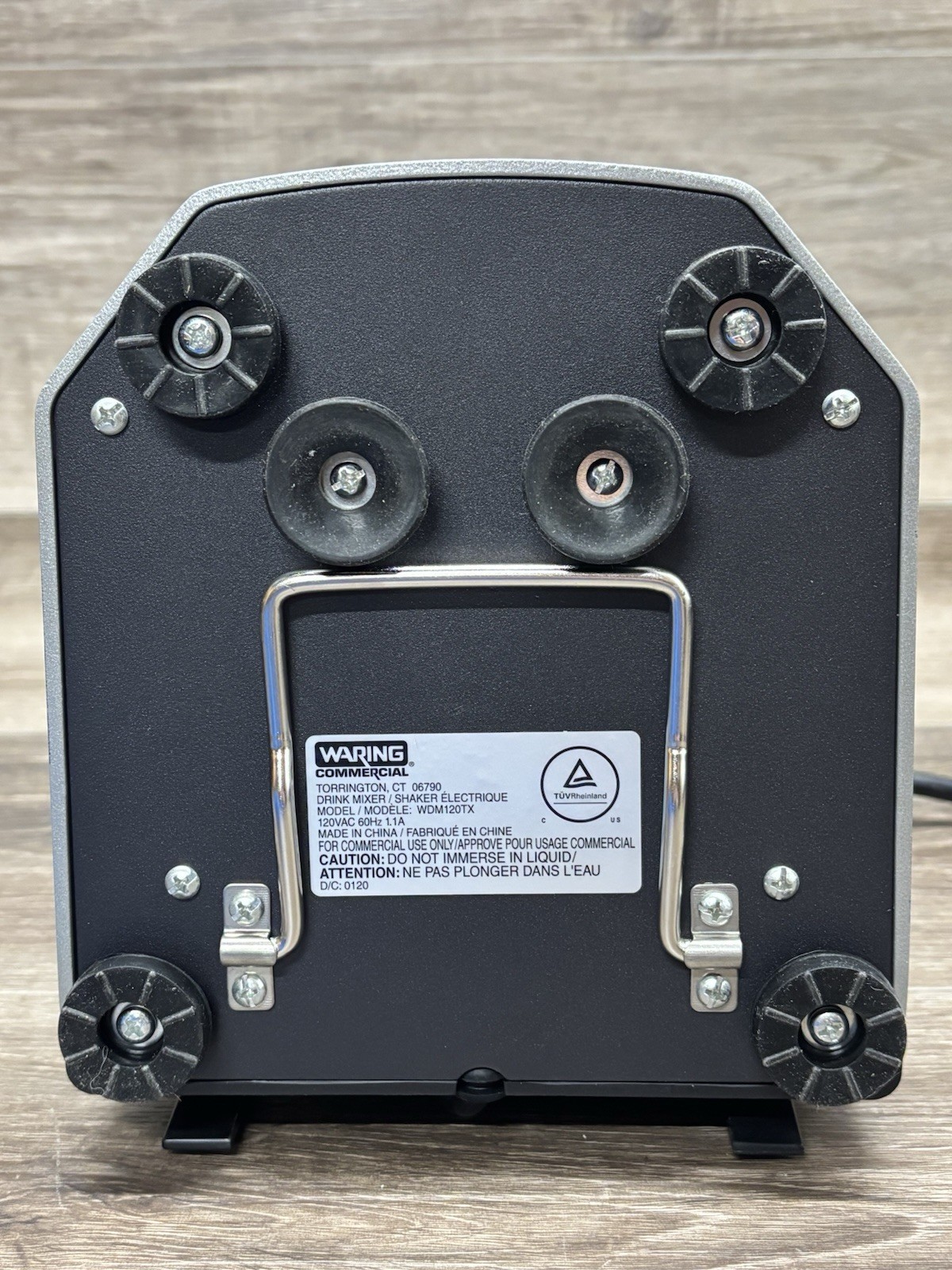 Waring Commercial Heavy-Duty Single-Spindle 1 HP Drink Mixer w Timer WDM120TX