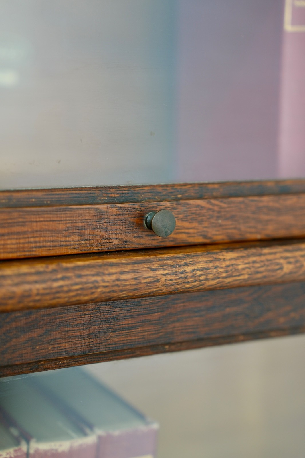 Vintage Macey Lawyer Barrister Bookcase shelf wood Cabinet Glass Doors Antique