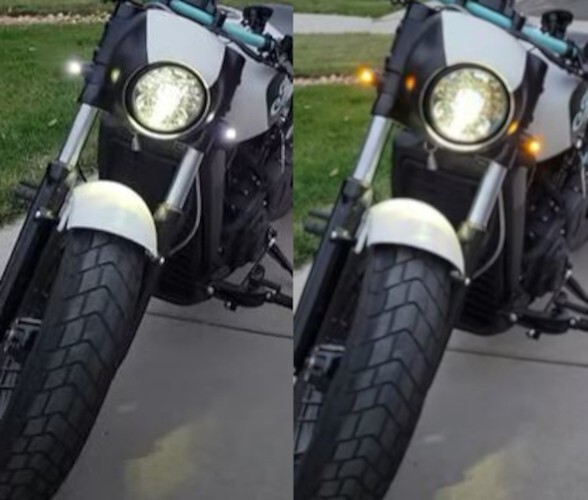 Micron RED LED Turn Signals Indicators Indian Scout/Rogue/Scout Bobber