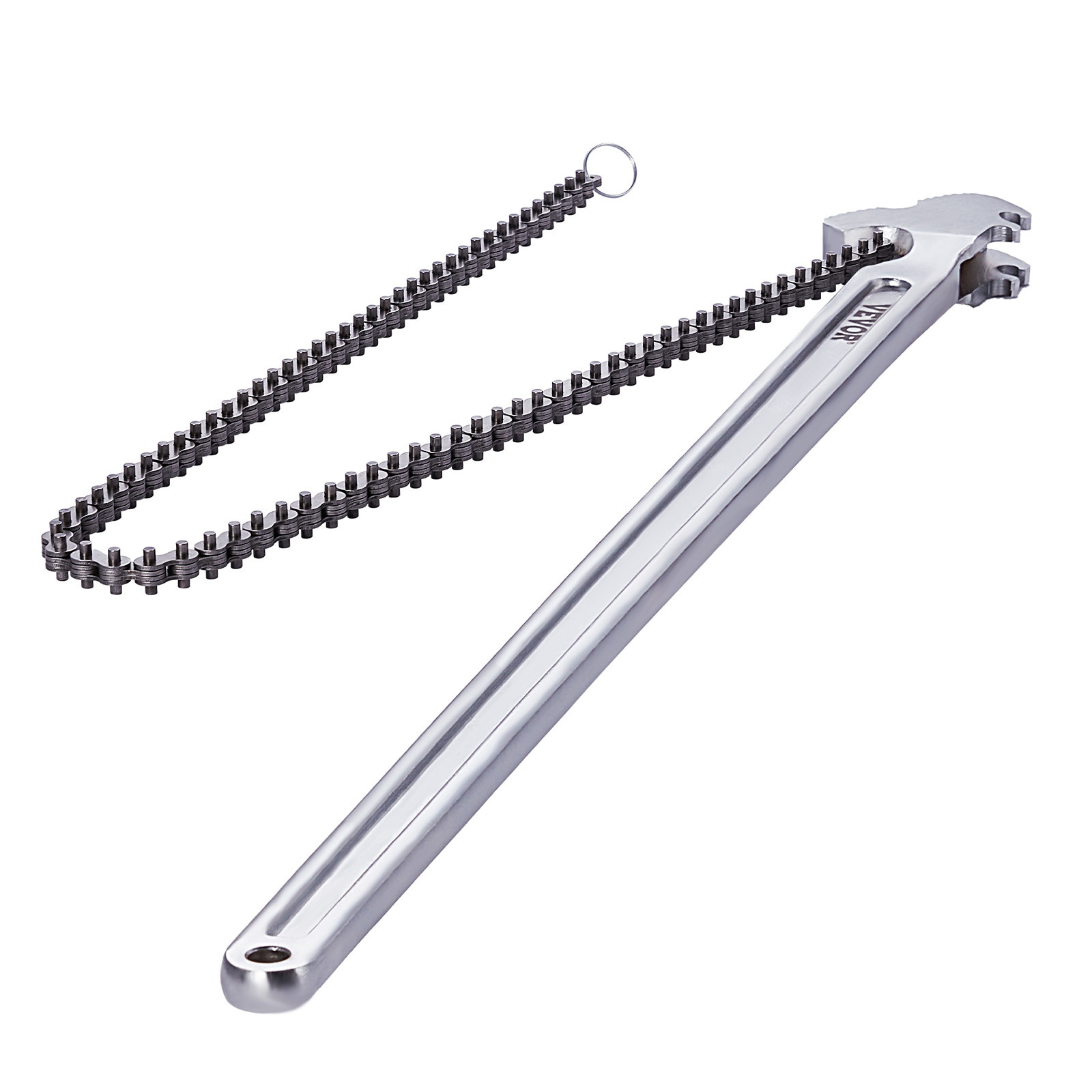 VEVOR Chain Wrench 48 inch Chain Pipe Wrench 13.4 inch Dia Capacity Reversible