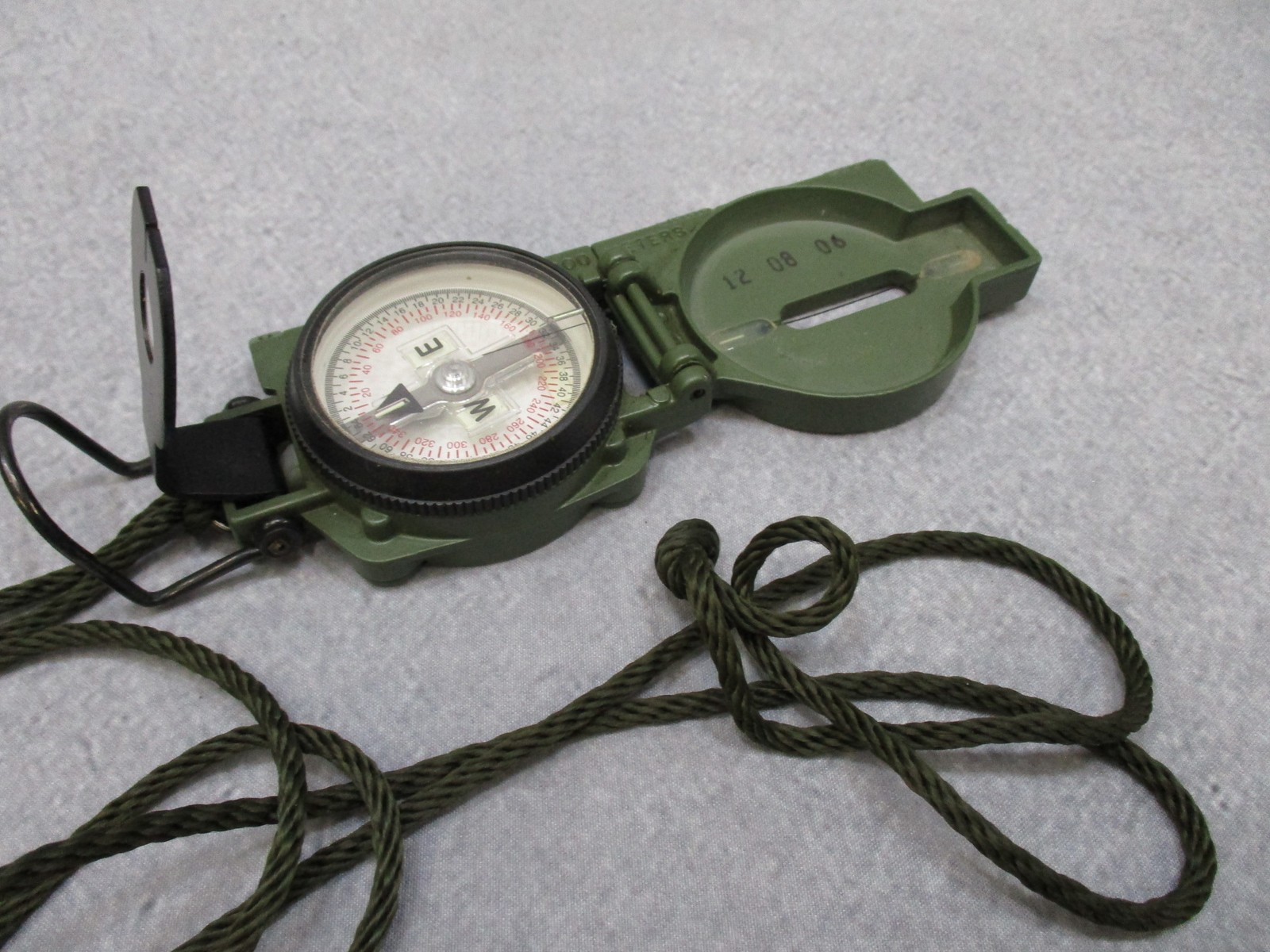 Cammenga 3H Magnetic Compass w/ Pouch US Military Issue Phosphorescent Dial