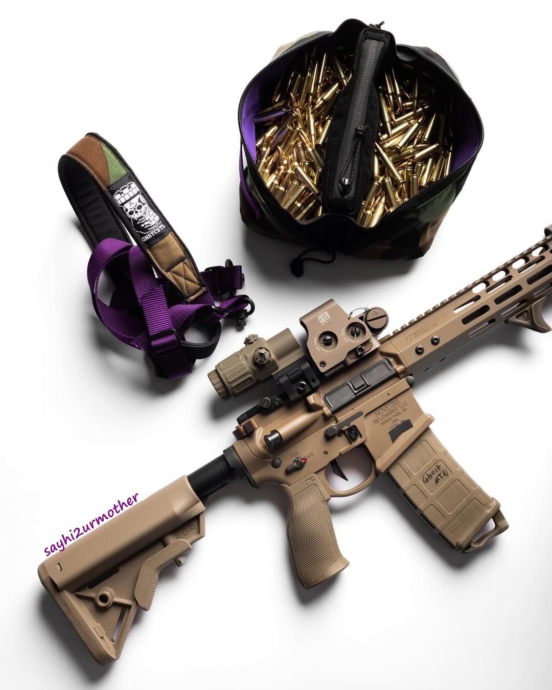 BRAVE CASTLE x GHOST MOUNTAIN GROUP M81 x PURPLE PADDED BAG NOT WRMFZY SLING