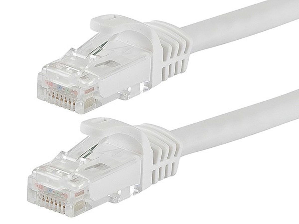 Cat 6 CAT6 Patch Cord Cable 500mhz Ethernet Internet Network LAN RJ45 UTP WHITE