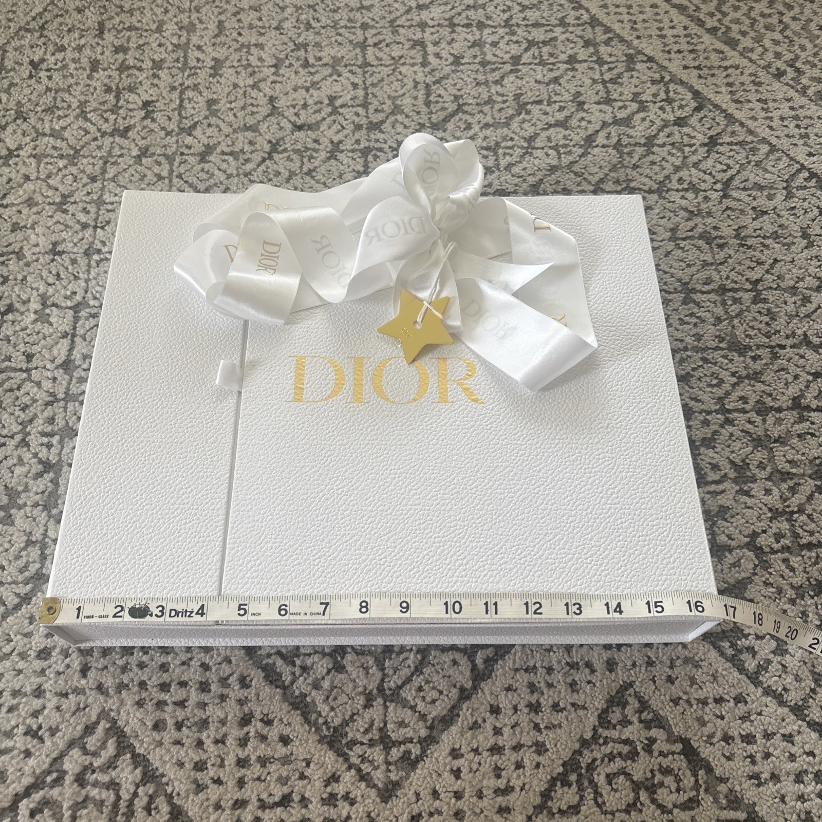 Dior Gift Box Magnetic Close tissue paper, star /ribbon see image for dimensions