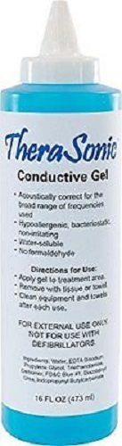 TheraSonic LS5266 Conductive Gel, 16-oz. Bottle, Blue New (AQUASONIC REPLACEMENT