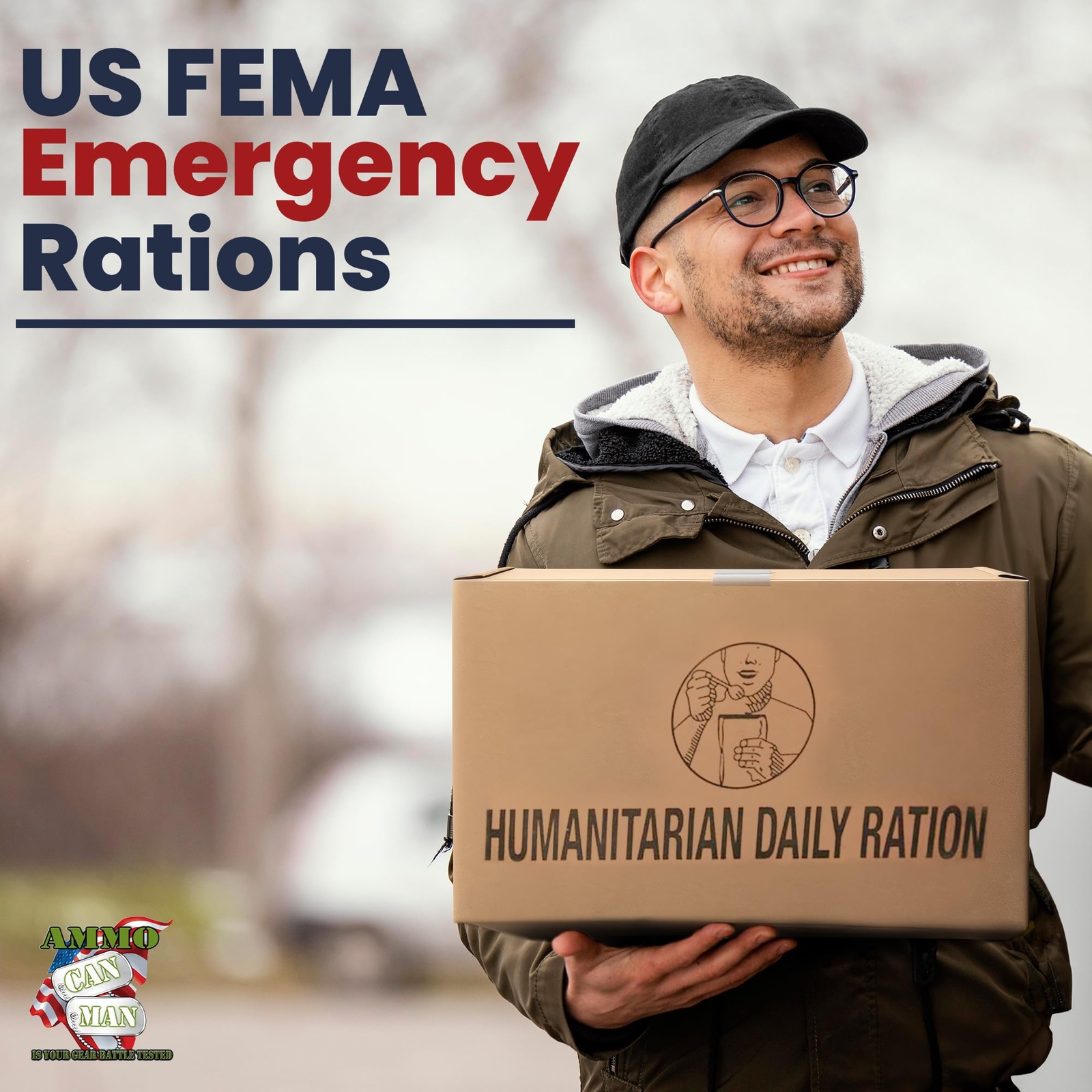 Humanitarian Daily Ration MRE Case � 5 US FEMA Emergency rations MRE Varieties -