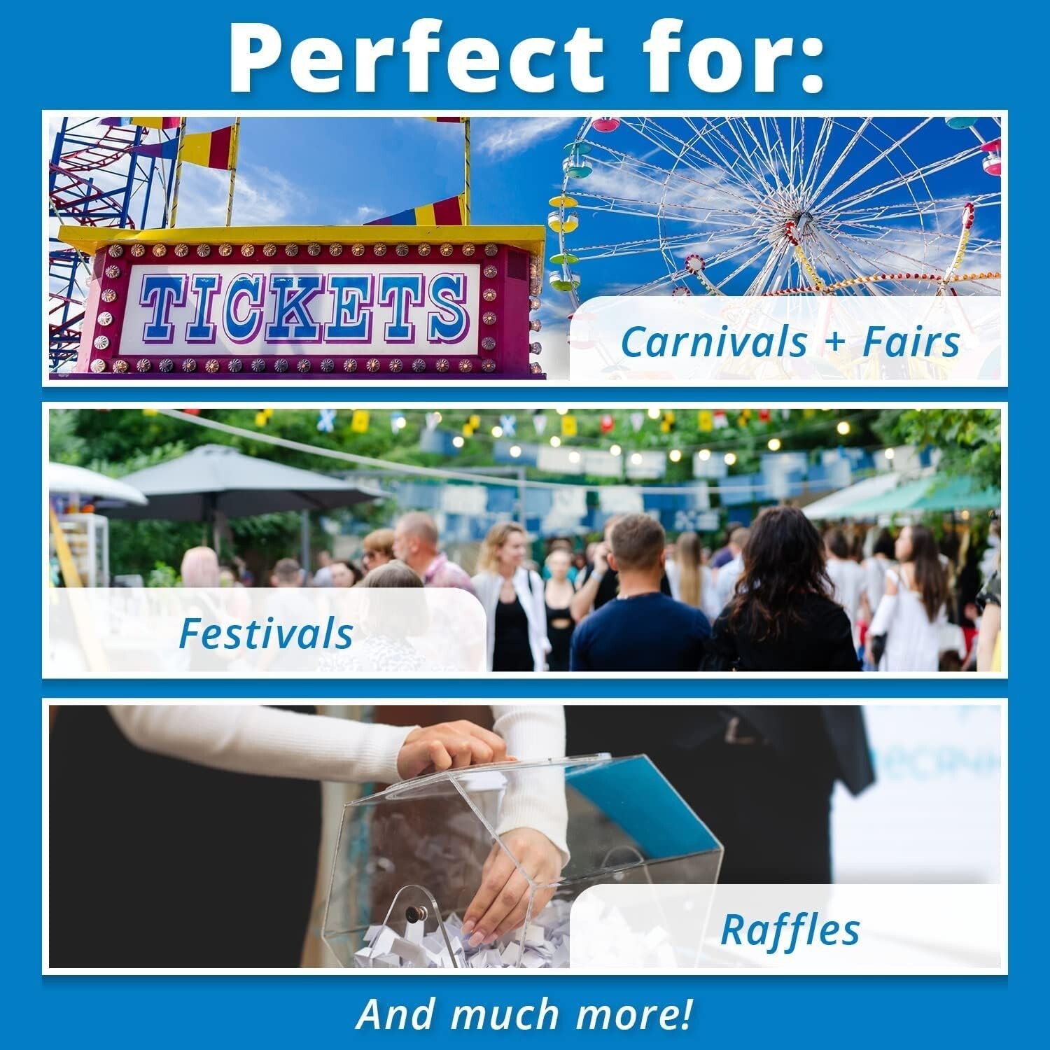 2000 GREEN Tickets One Roll Admit One Tickets Each Numbered NEW