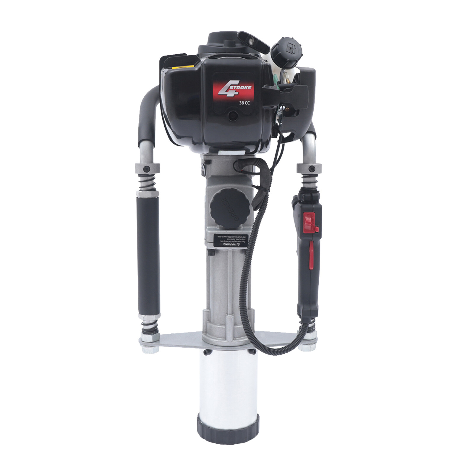 4 Stroke Gas Powered Fence Pile Driver T-Post Push Gasoline Engine Heavy Duty