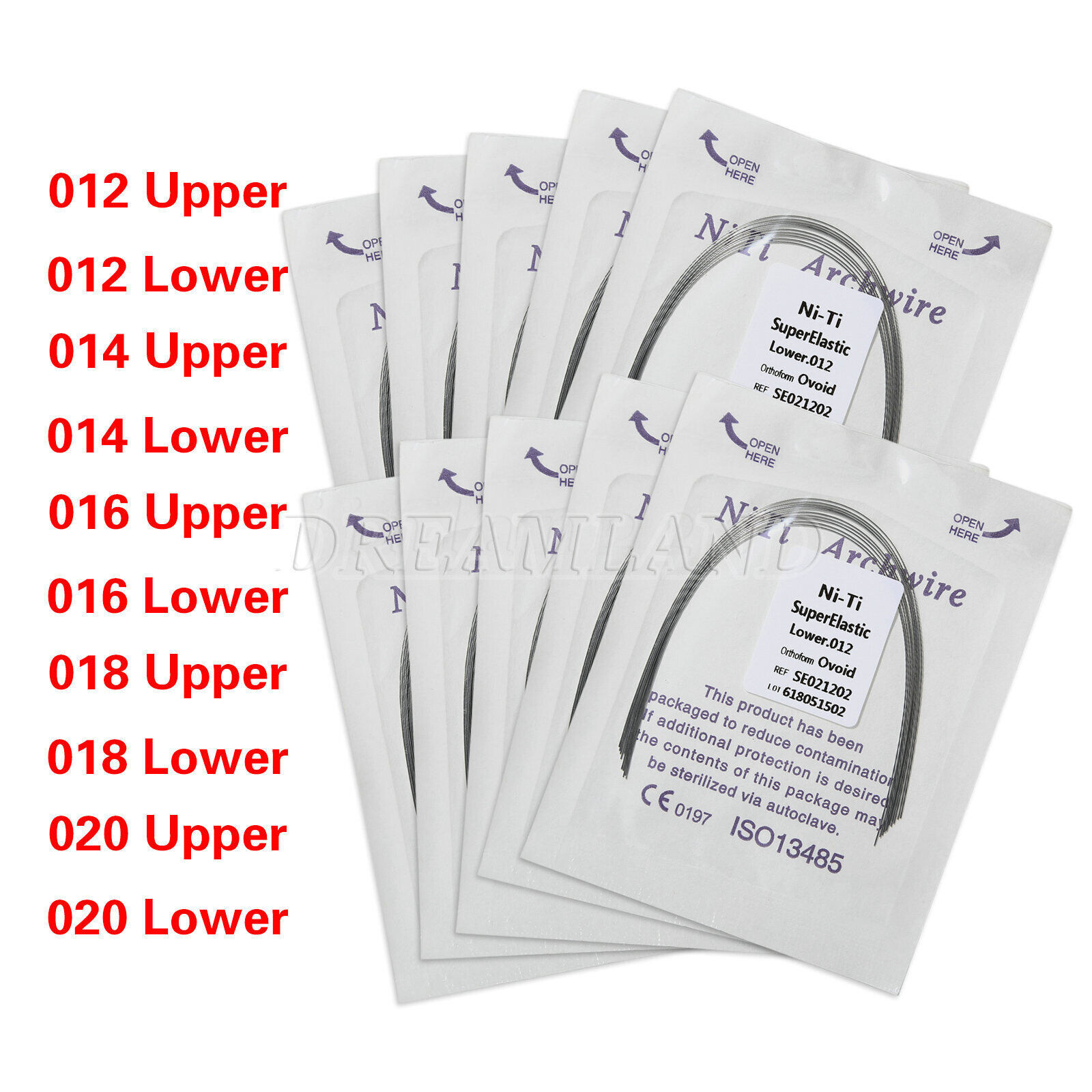 Arcos de Dental Ortodoncia Redondos Niti Arco de Alambre Su Arch Wire 0.99 USD