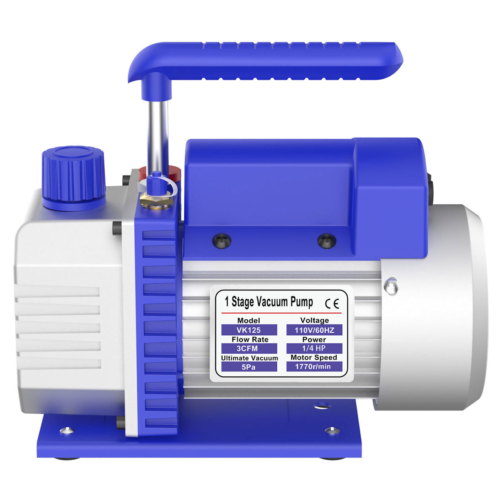 3 CFM Air Vacuum Pump HVAC Manifold Gauge Set AC A/C Refrigeration Kit SHIP NOW