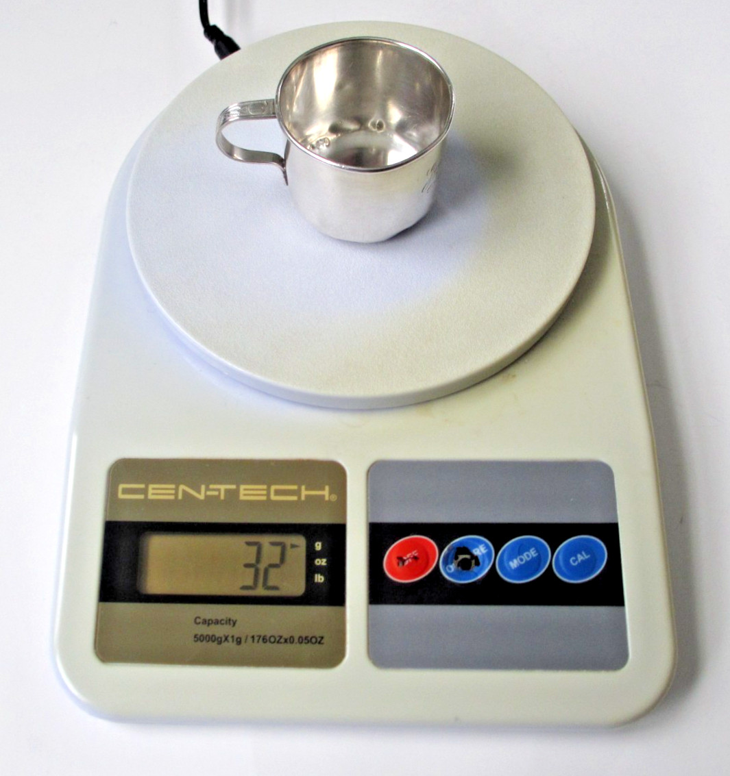 Vintage Watson Co. Sterling Silver Baby / Child Christening Cup - 32 grams