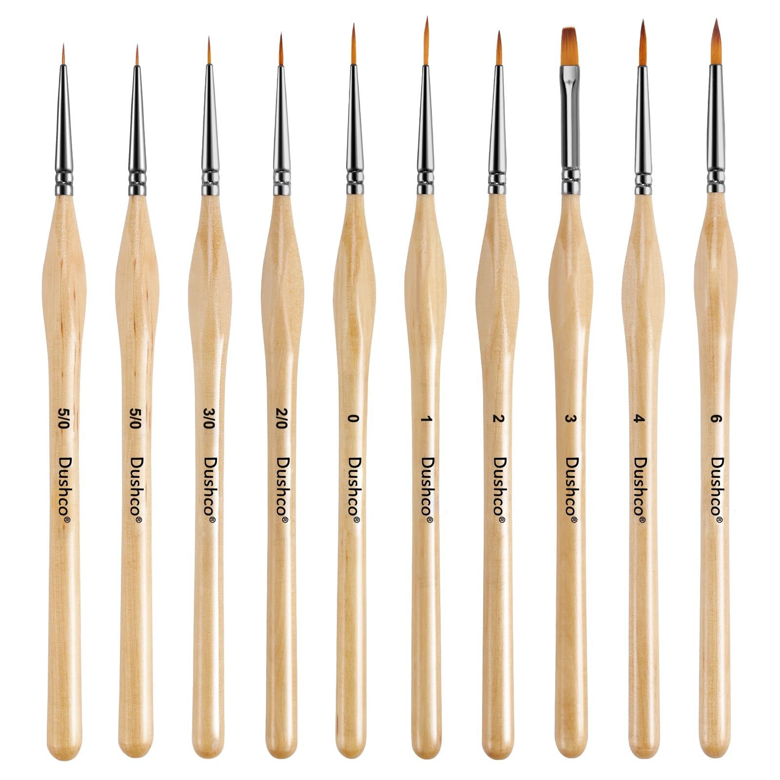 Miniature Paint Brushes Set of 10 Pcs for Fine Detail DIY Art Craft Drawing