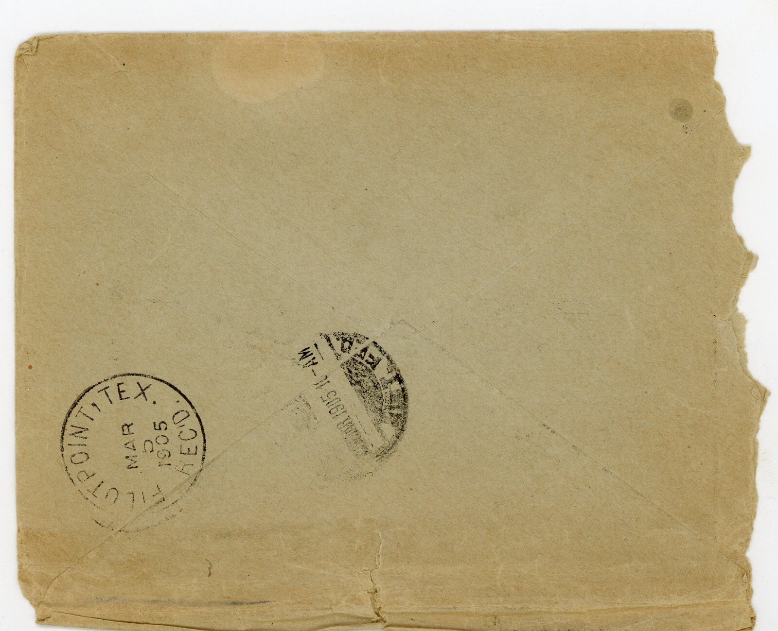 1905 Postal Cover 5C Grand Hotel Mexico Stationary Veracruz Pilot Point Texas TX