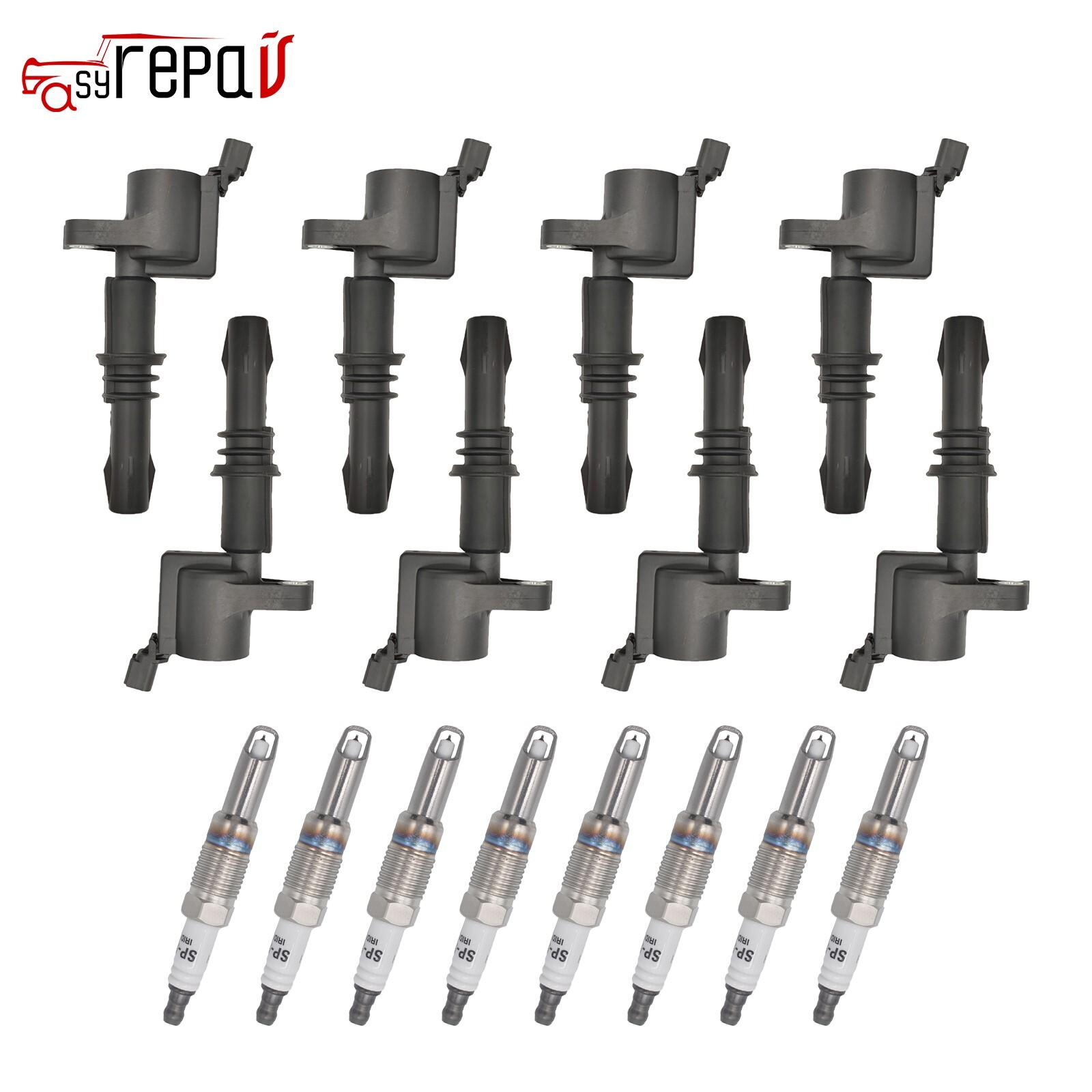 8X Ignition Coils + 8X Spark Plugs for FORD F-150 5.4L V8 TRITON 2004-2008 C1541