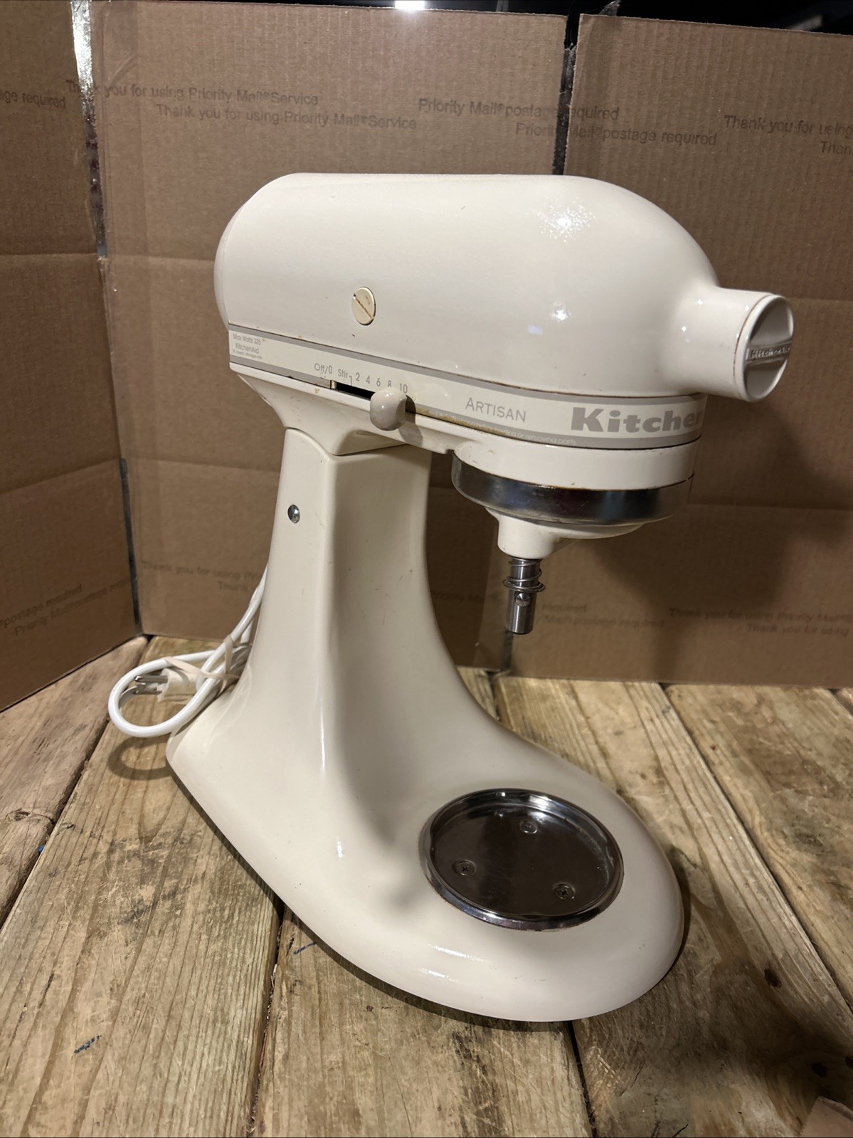 KitchenAid Artisan KSM150PSAC 5 qt Stand Mixer Almond Cream tested