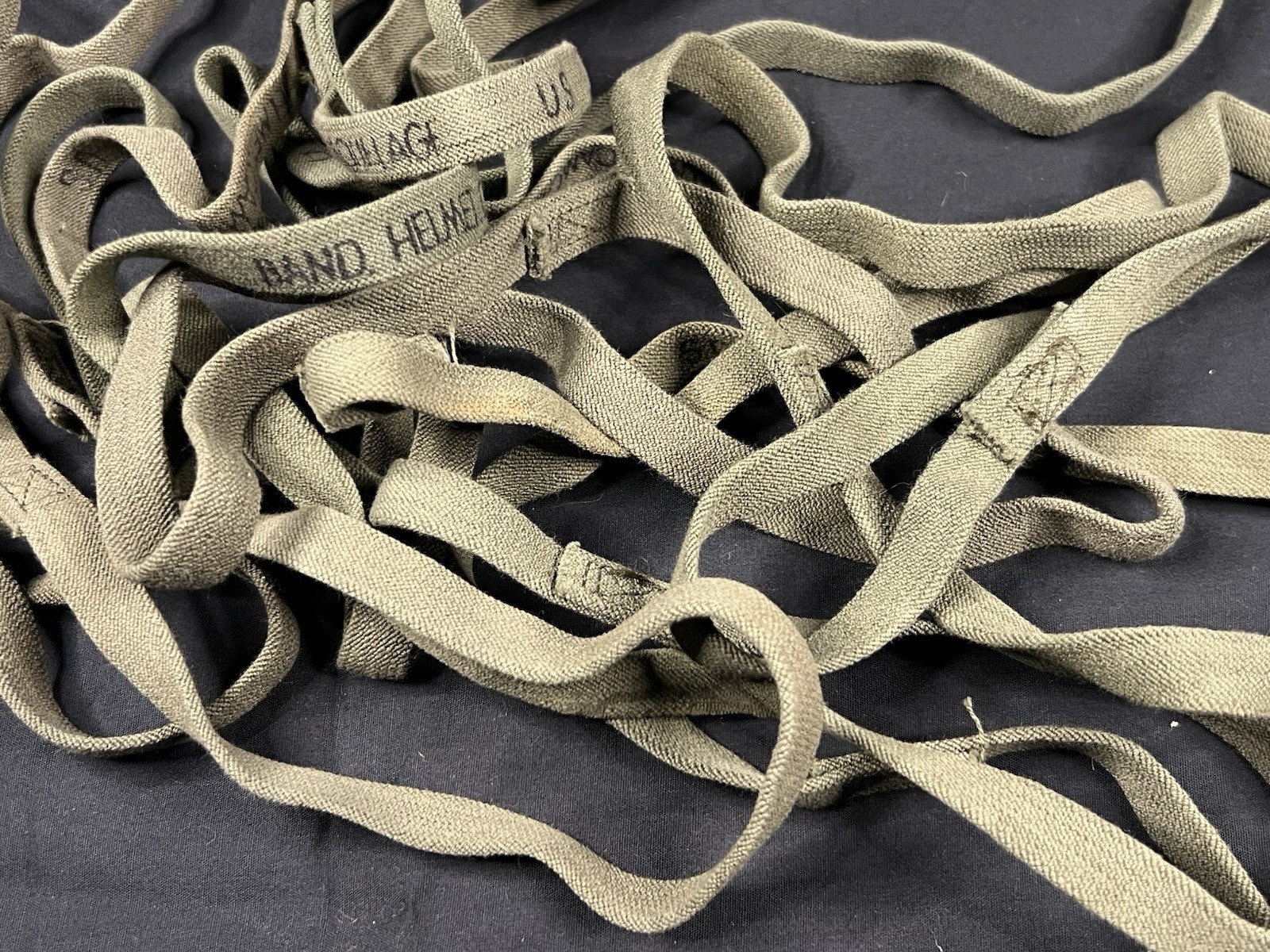 Vietnam War Helmet Band original USED condition M1 Camo Cover Band NO CATEYES