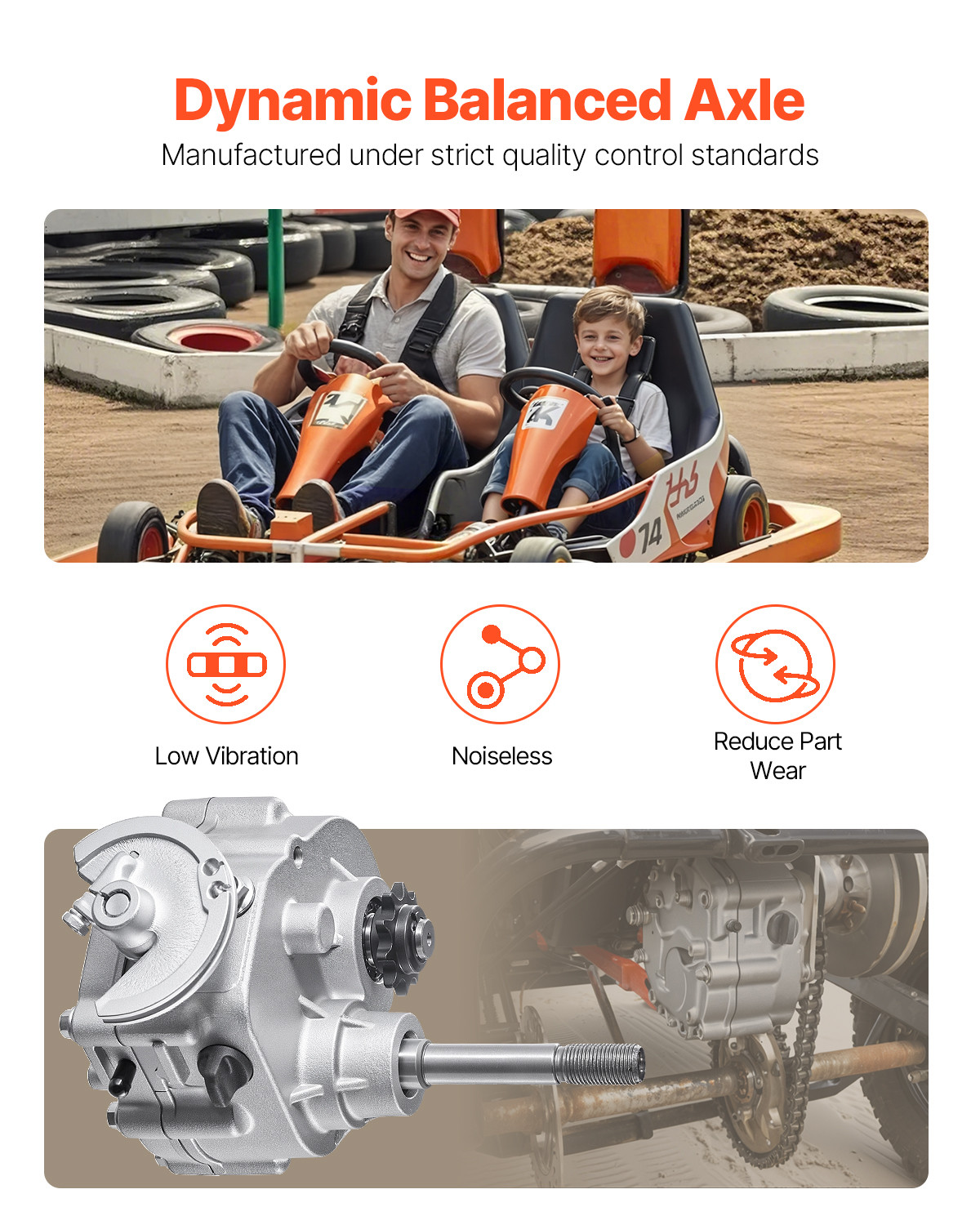 Go Kart Forward Reverse Gear box for Comet TAV2 30 2HP-7HP Engine 2300RPM