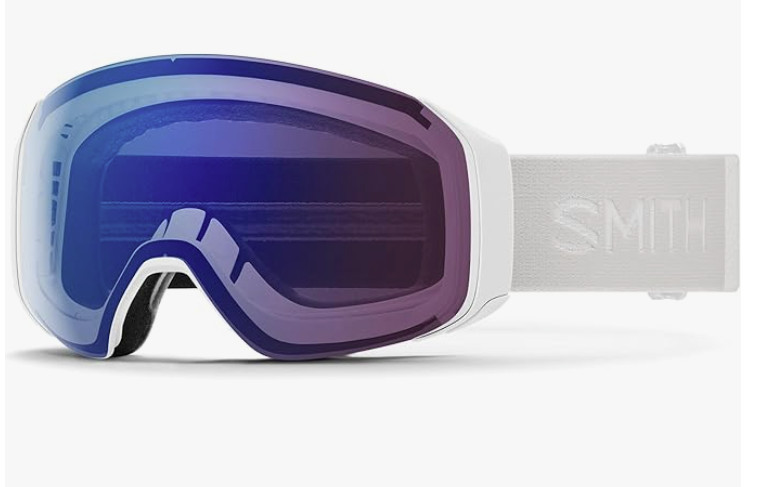 NEW SMITH 4D MAG S Goggles-White Vapor-Chromapop Photochromic Rose Flash