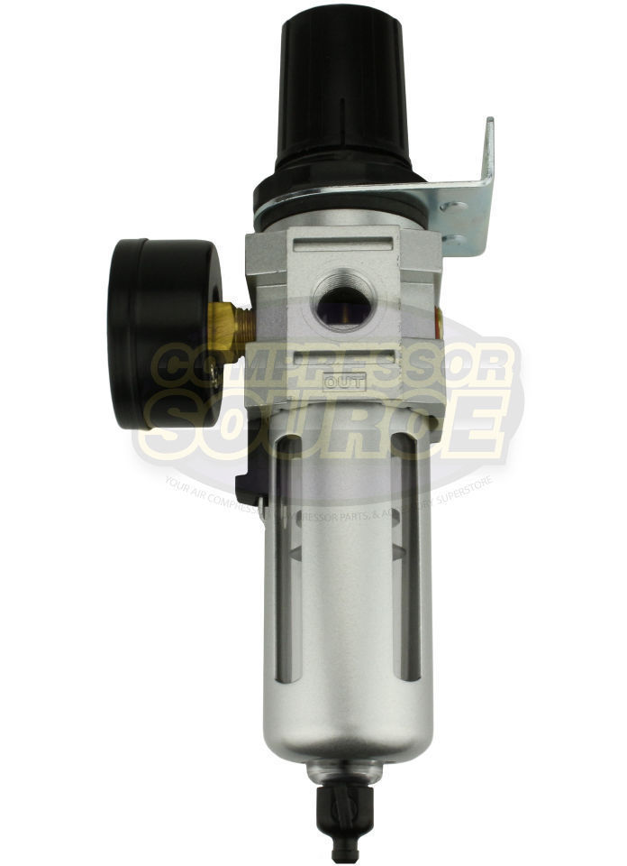 3/8" Air Compressor Regulator & Filter In Line Combo w/ Gauge Compressed Air