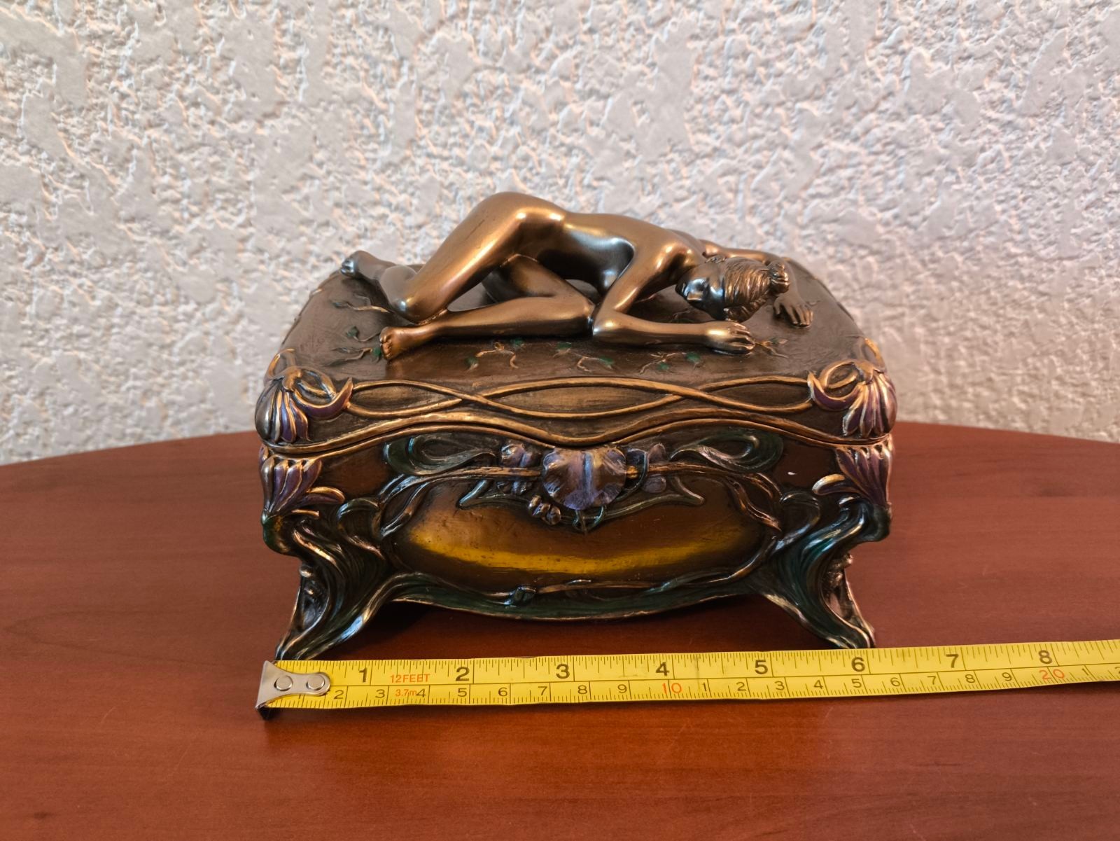 Beautiful & Rare Summit Collection Jewelry/Trinket Box Nude Woman Figurine