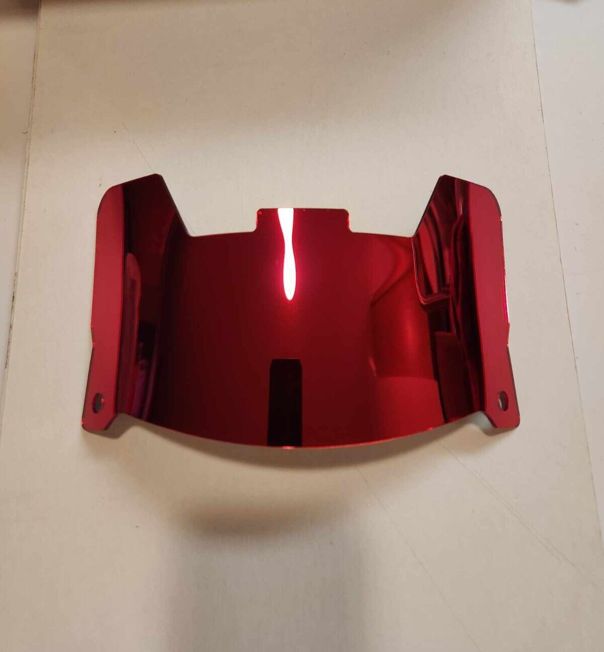 DARK RED MIRROR Full Size Football Flex Helmet Visors W/Clips FOR DISPLAY ONLY