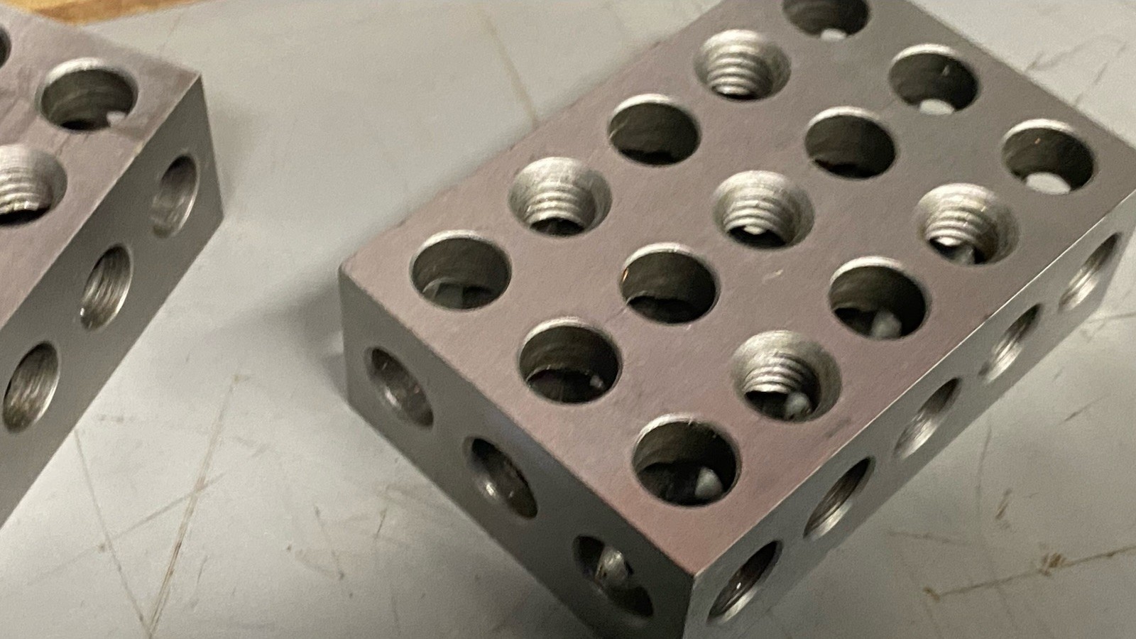 Vintage Machine Shop Set Up 1-2-3 Blocks Hardened Steel Machinist Tool & Die