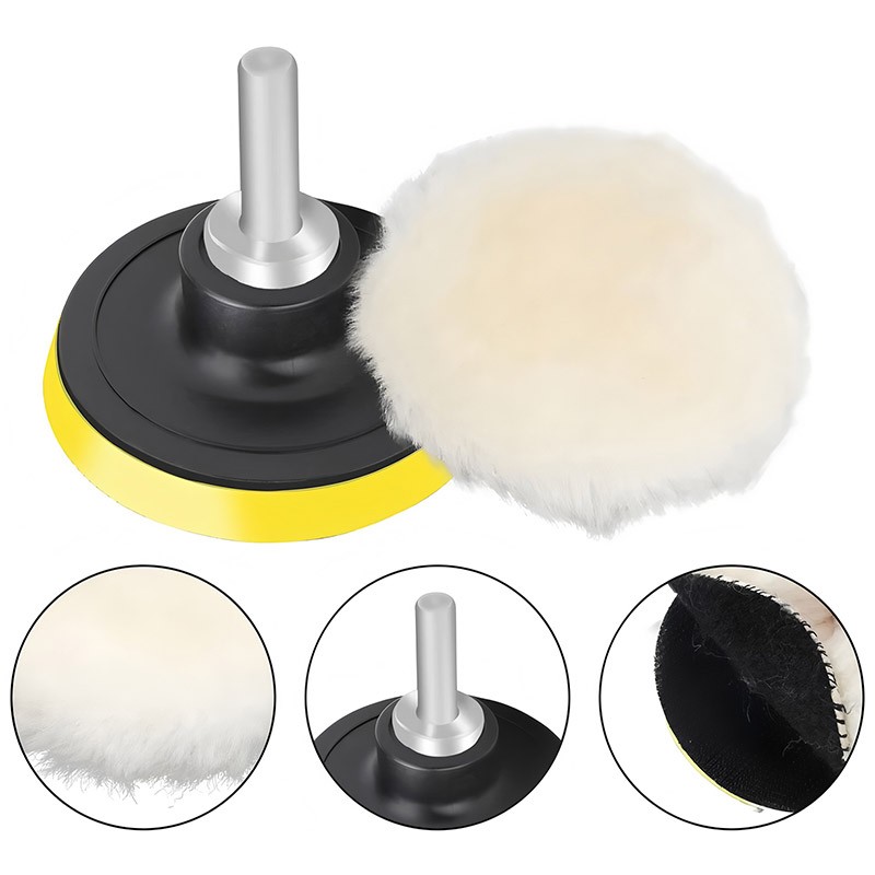 7PCS Car Buffing Pads Polishing for Drill Sponge Kit Waxing Foam Polisher 3 Inch