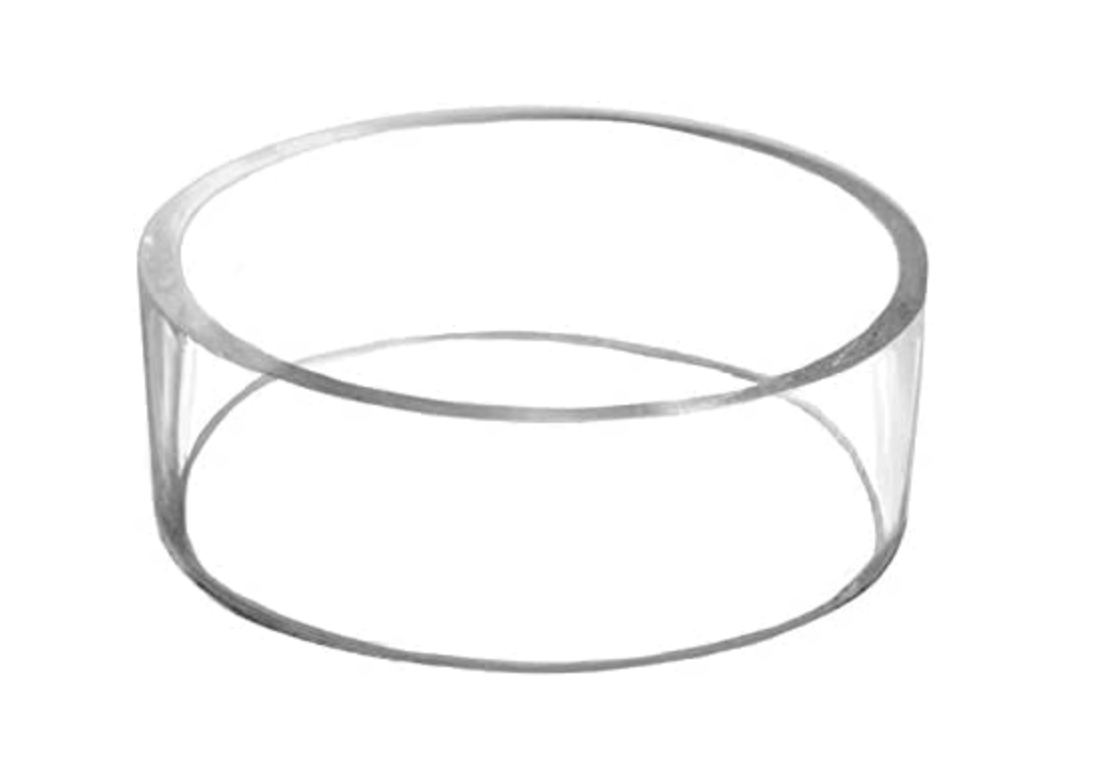 AZM Acrylic Plastic 3" Display Ring and Stand for Basketball, Football