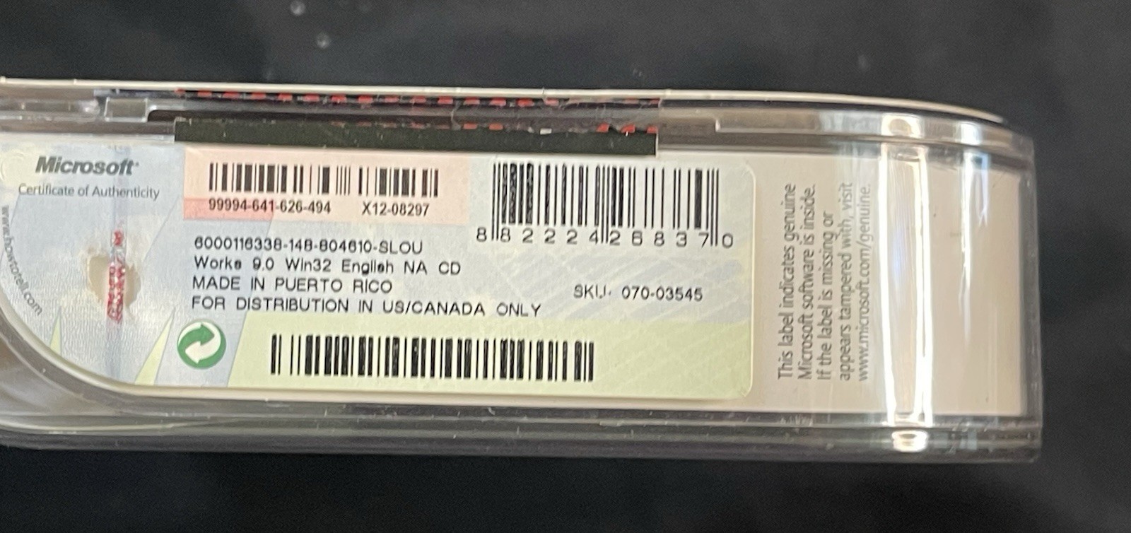 Microsoft Works 9 for PC CIB CD+Manual 2007