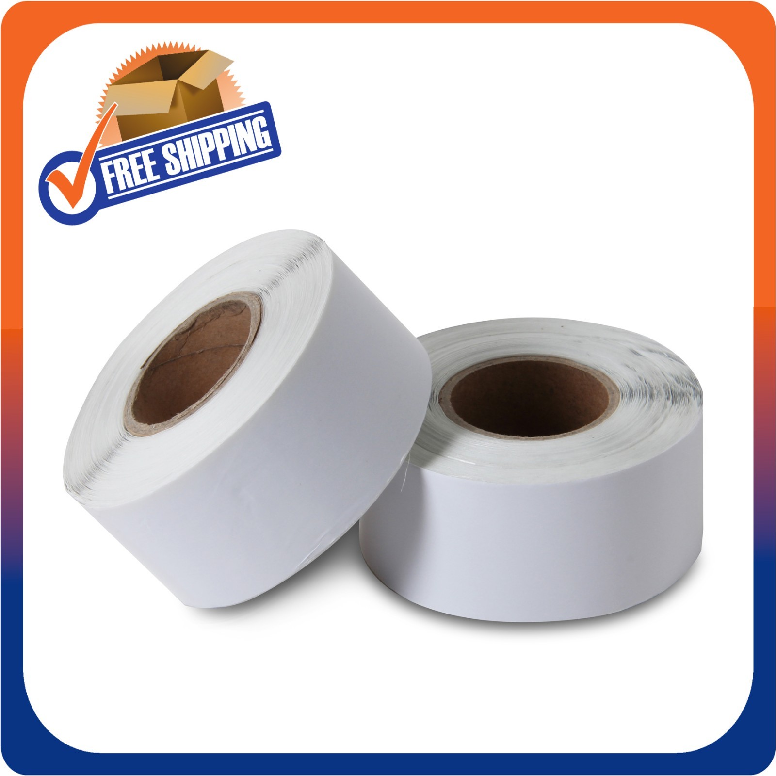 1000 PAPER SECURITY LABEL 1.5X1.5 INCH RF 8.2MHZ WHITE CHECKPOINT COMPATIBLE EAS