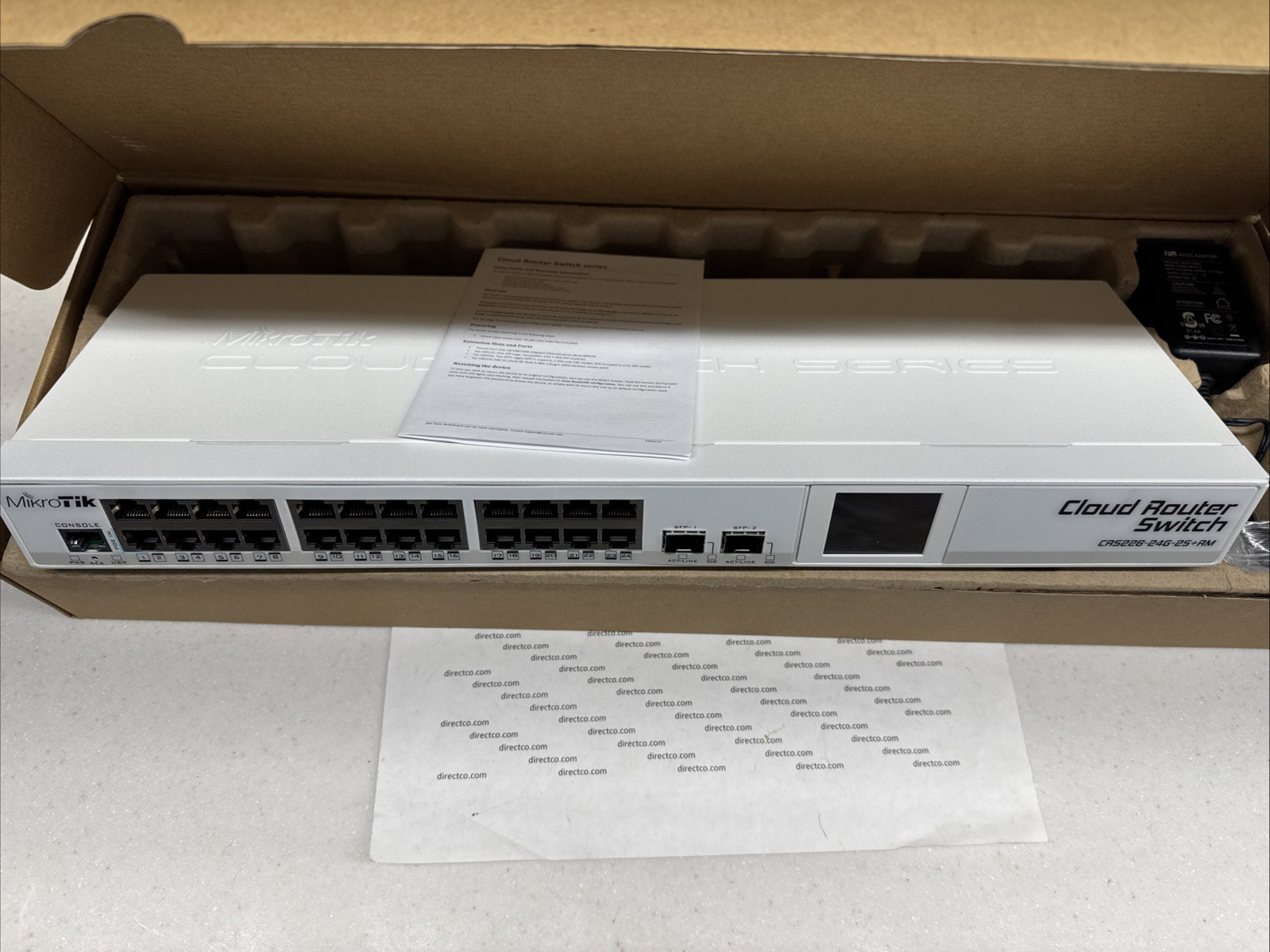 MikroTik CRS226-24G-2S+RM 24-Port Cloud Router Switch, White - NEW IN BOX