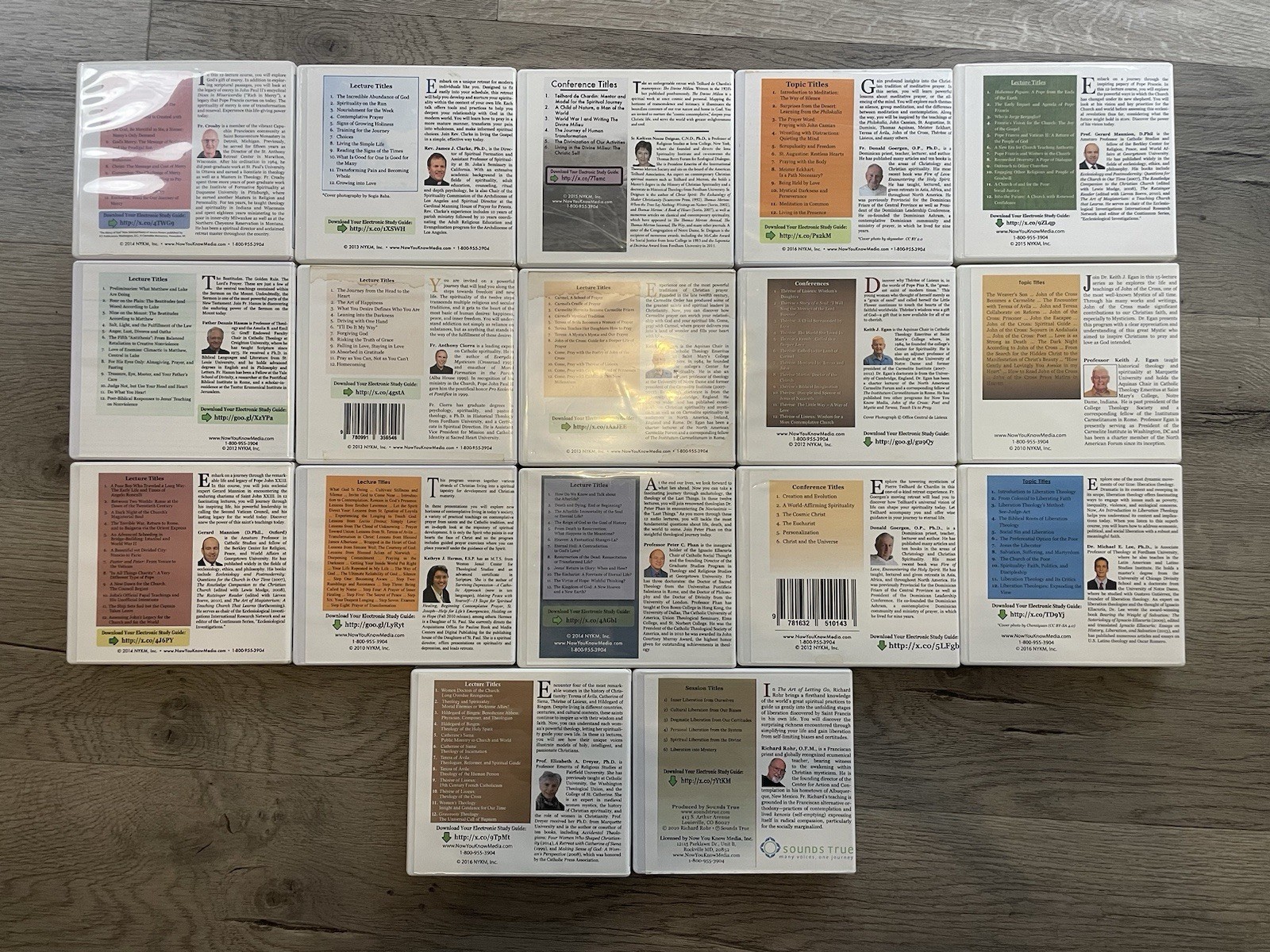 Now You Know Media Christian Lecture CD Lot Of 17 Sets Of Lectures 87 Total CDs