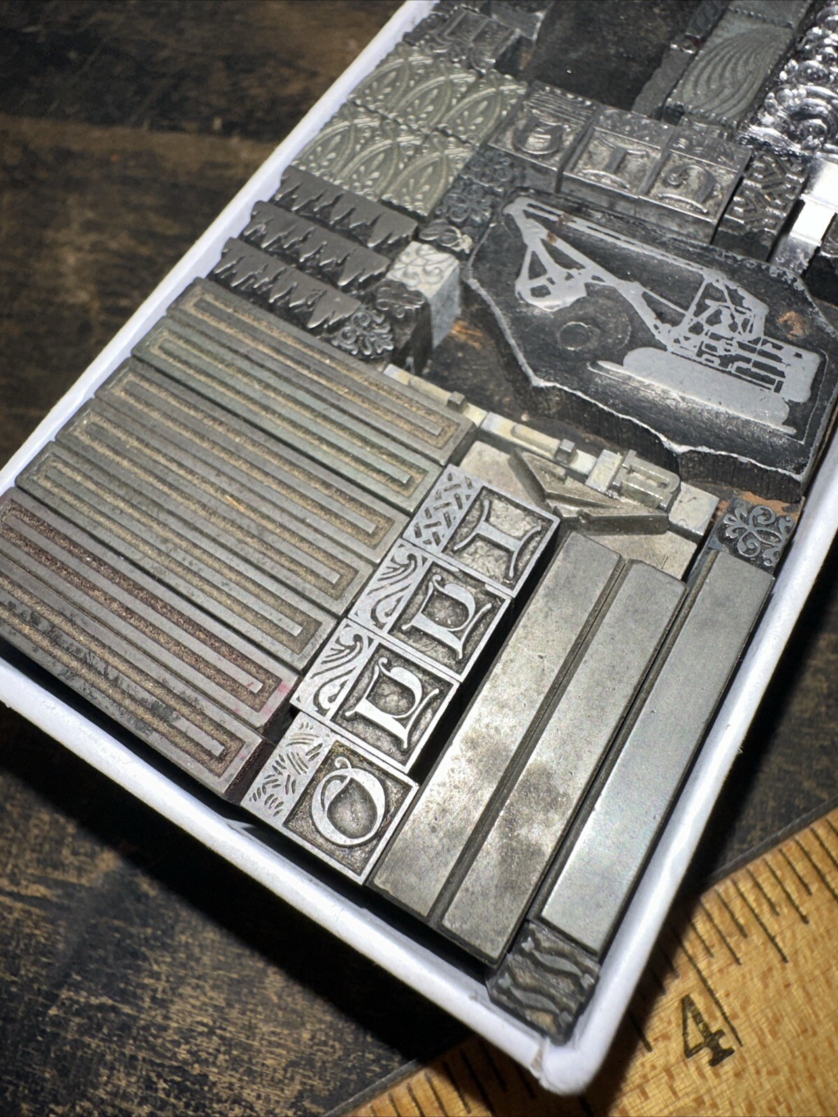 Printing Blocks “ Lead Ornamental Borders Dingbats” Nice Variety Beautiful! C7