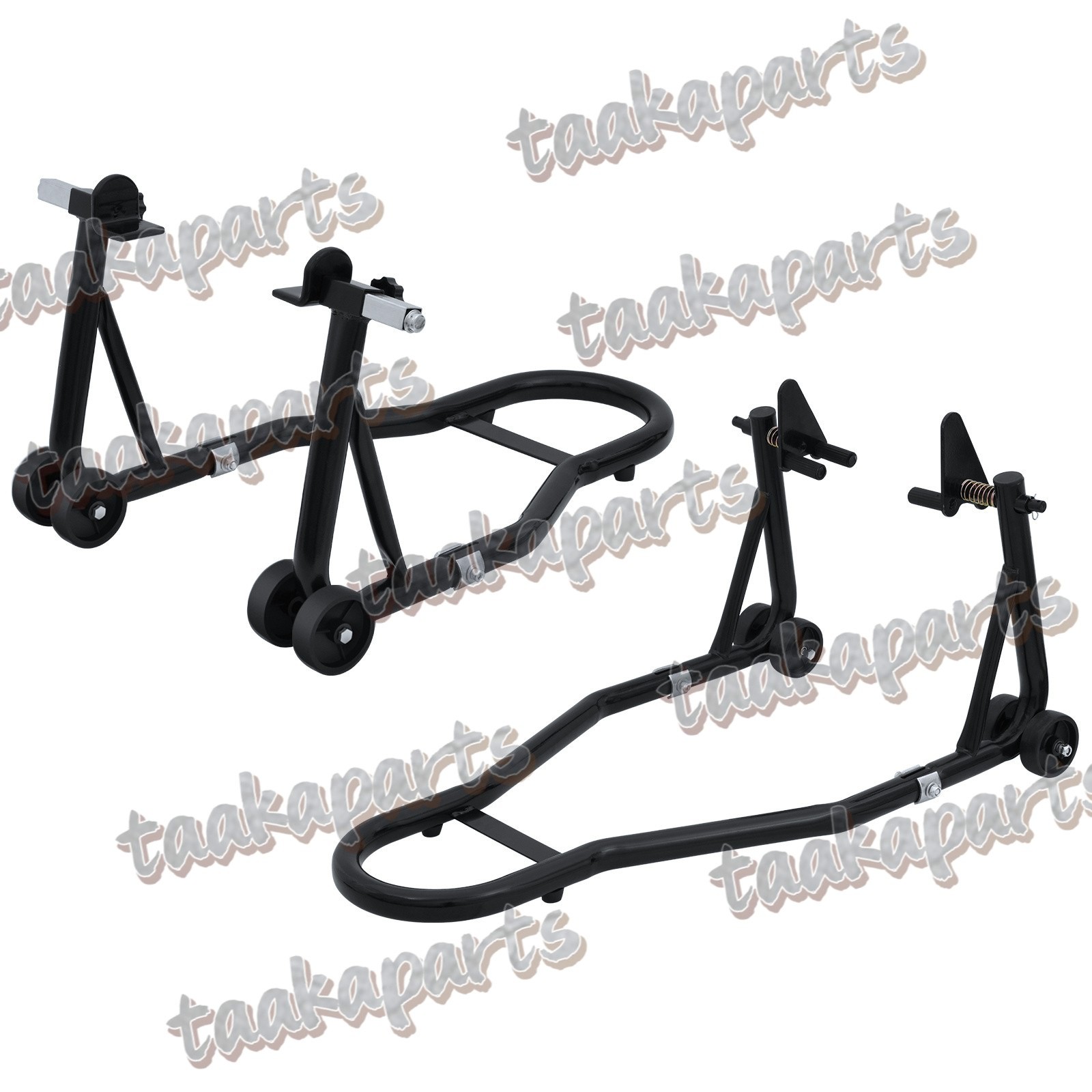 1100 lbs Motorcycle Front & Rear Stand Lift Spoolift Paddock Swingarm Arm