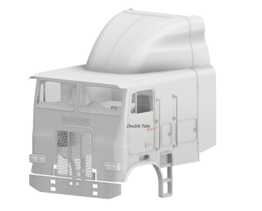 1/25th resin 3d 84-88 Freightliner 104”cab by KJ