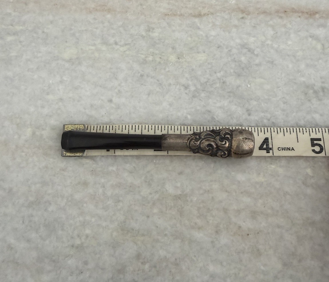 Vintage Art Deco Sterling Silver Cigarette Bakelite Holder