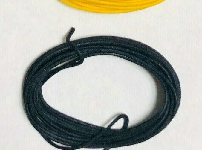 C22 Black 22-Gauge Cloth Covered wire for Marx, Lionel & American Flyer 10 ft.