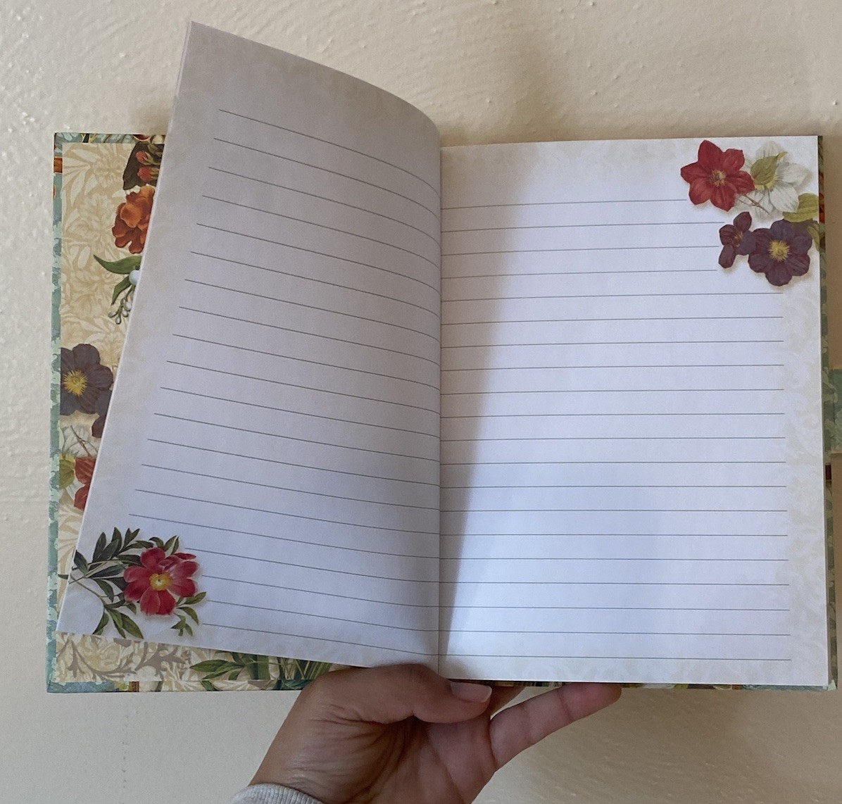 Punch Studio Boutique Brooch Journal Bluethroat Bird & Postcards Diary Notebook