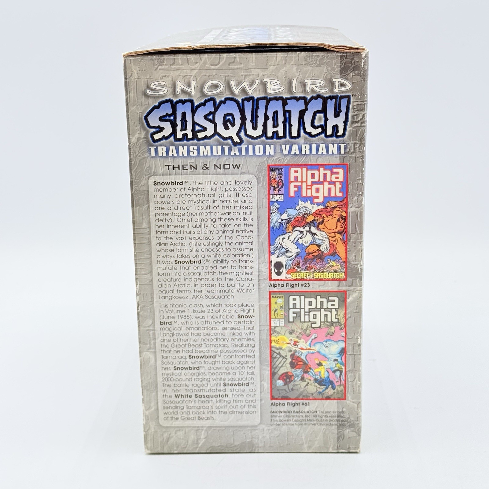 Bowen Designs Marvel SNOWBIRD SASQUATCH Mini Bust Figurine 8” Tall IN BOX