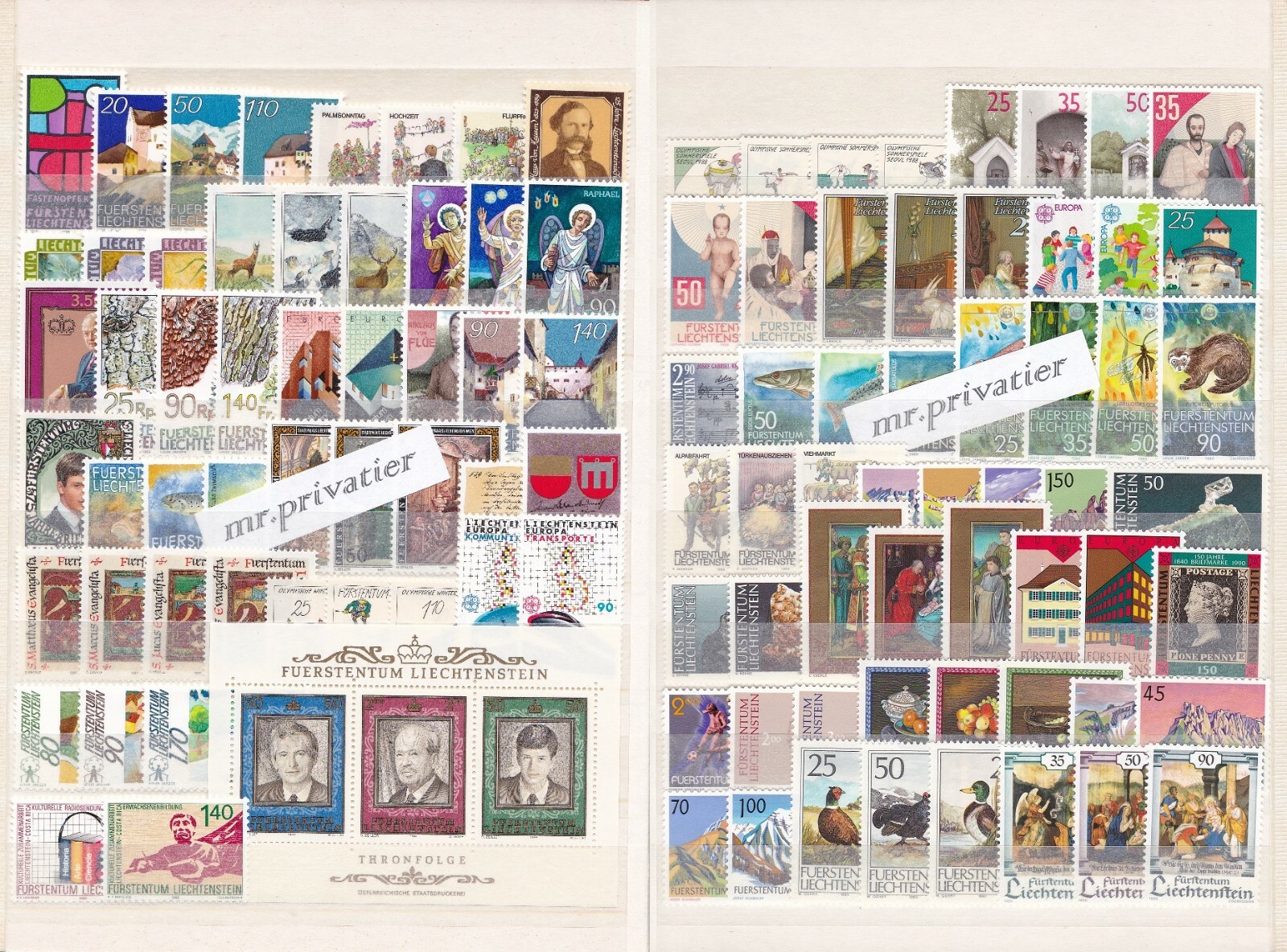 LIECHTENSTEIN 1961-1995 - 35 Complete Years! - Sale - Big MNH Collection - €1180