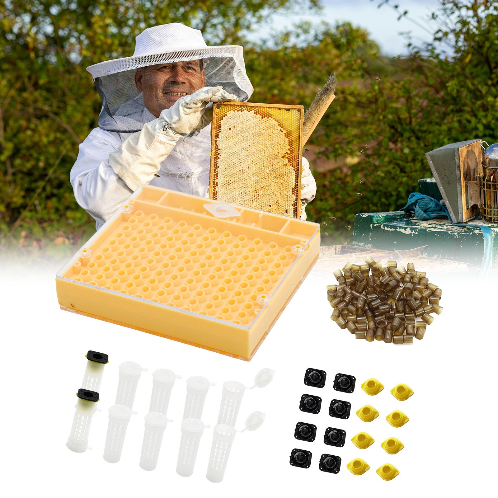 Beekeeper Queen Rearing Kit with nicot Queen Rearing System Equipment Tools