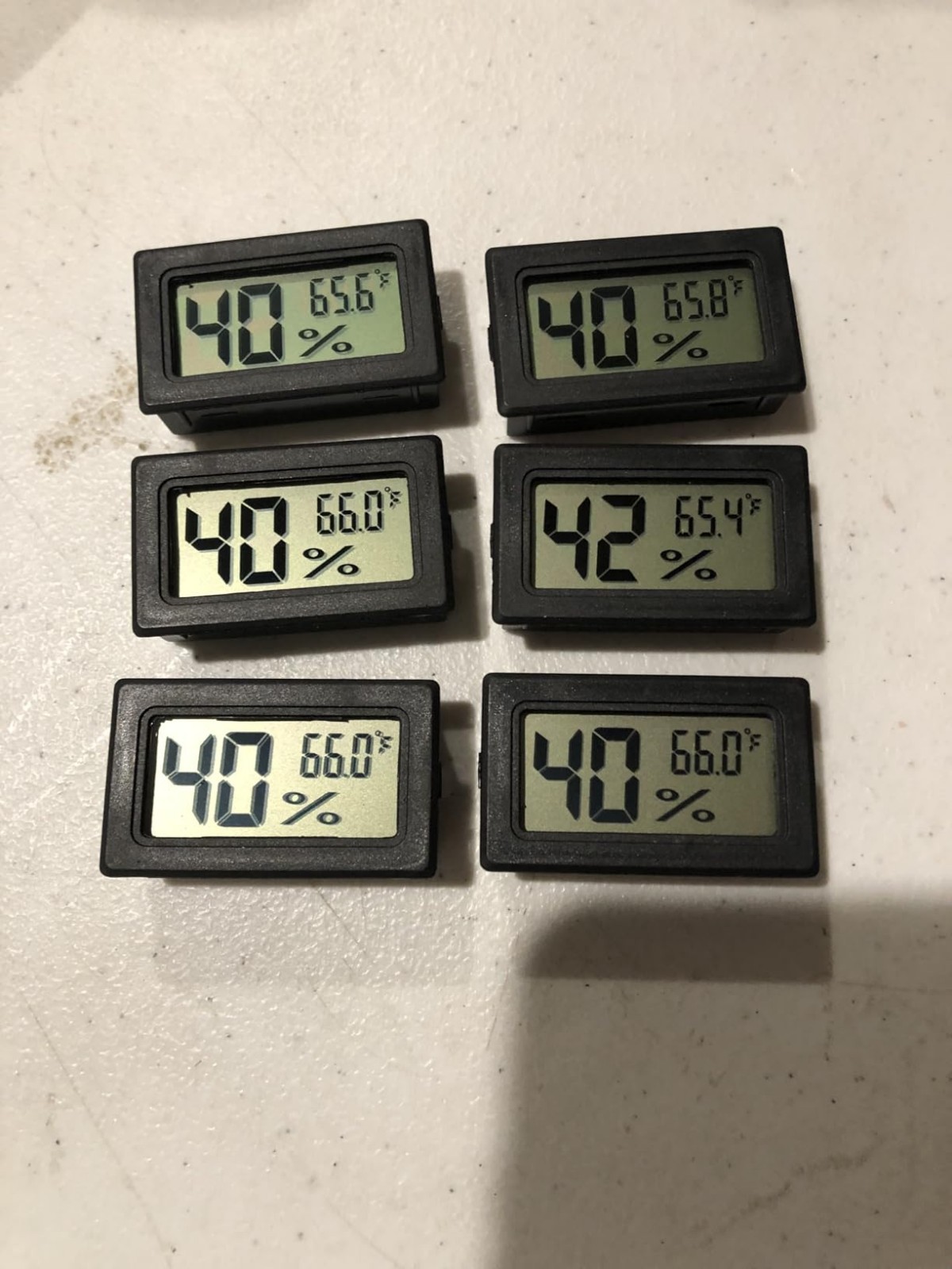 6 Pack Mini Hygrometer Indoor Humidity Meter, Small Digital Thermometer Humidity