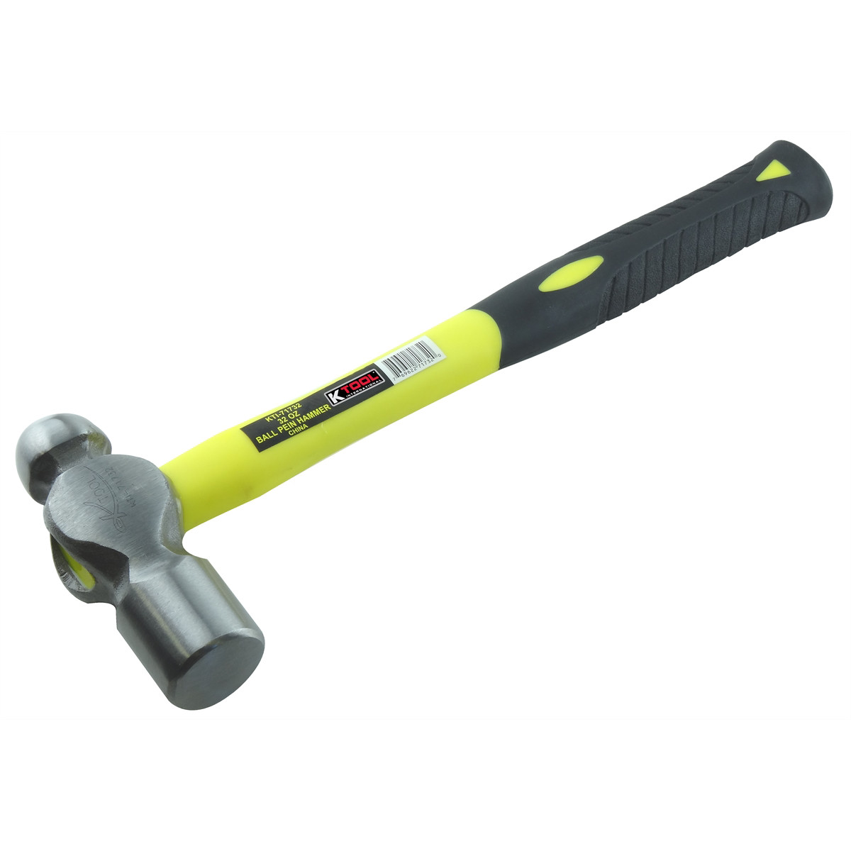 K-Tool 71732 32 oz. Ball Peen Hammer with Fiberglass Handle
